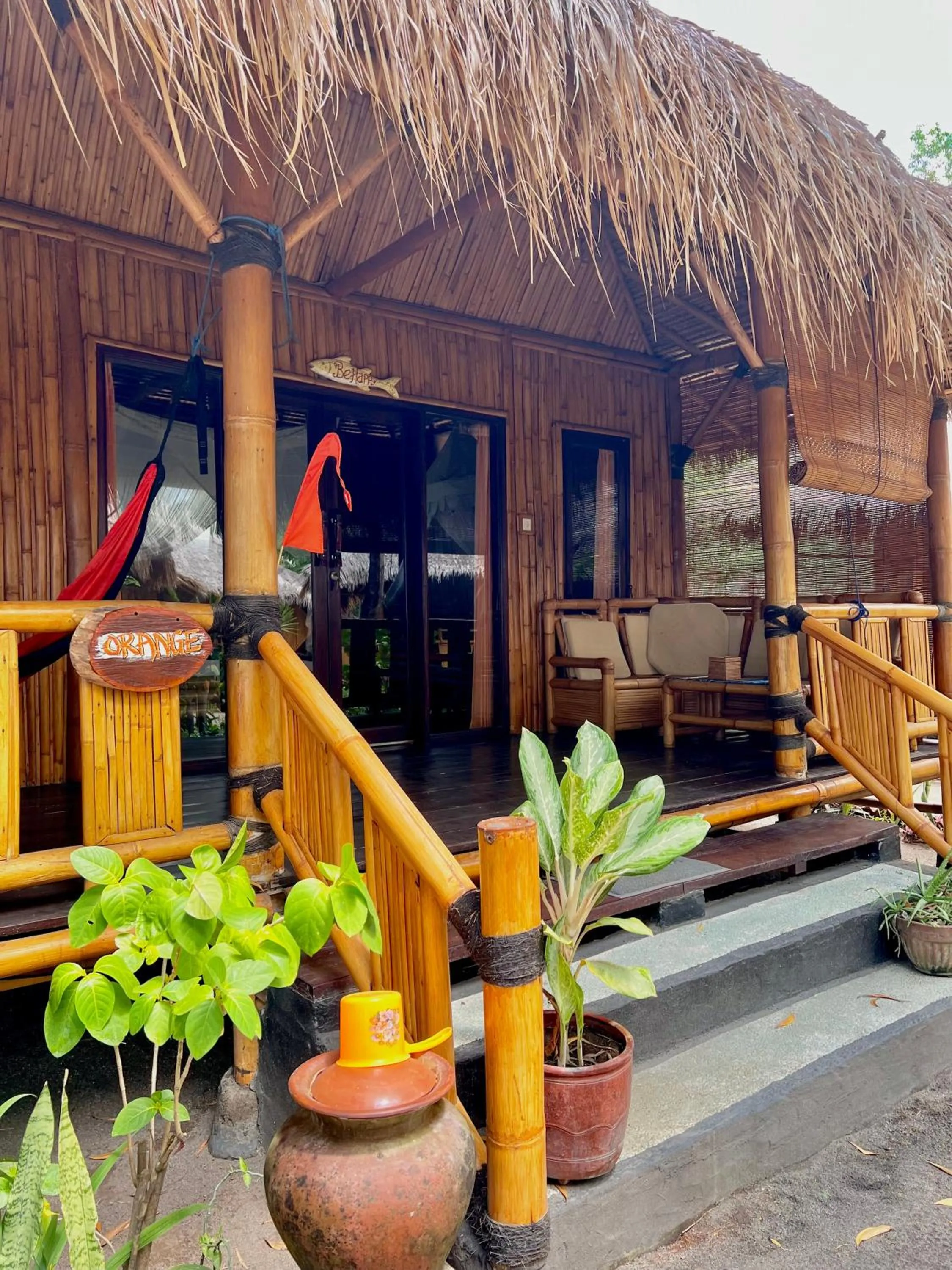 Patio in Rinjani Beach Eco Resort