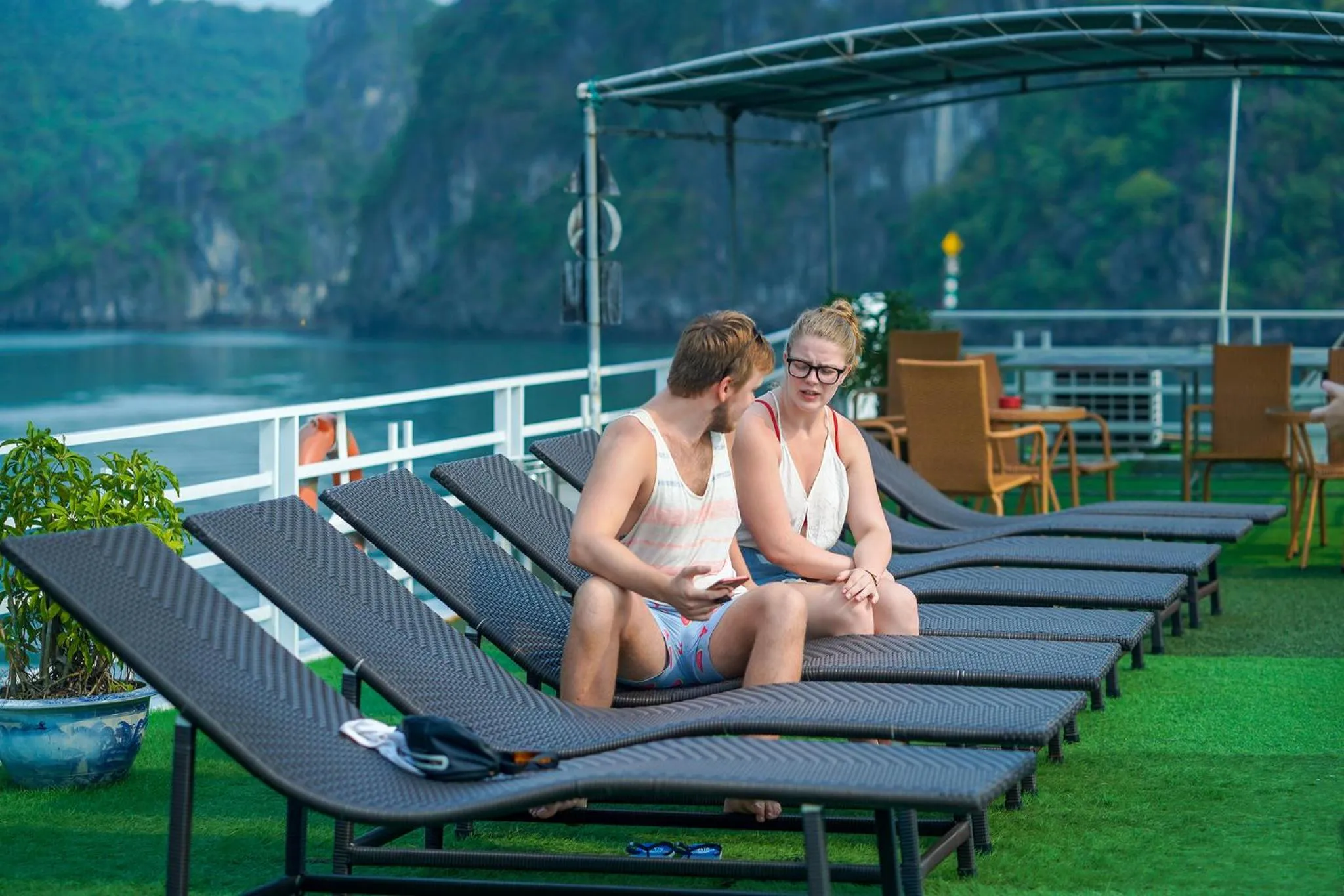 People in Halong Fantasea Cruise