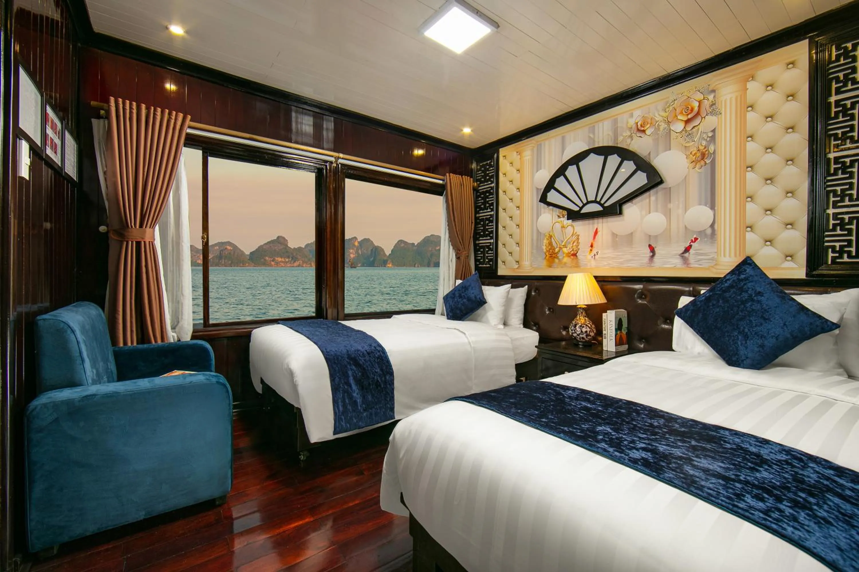 Bedroom, Bed in Halong Fantasea Cruise