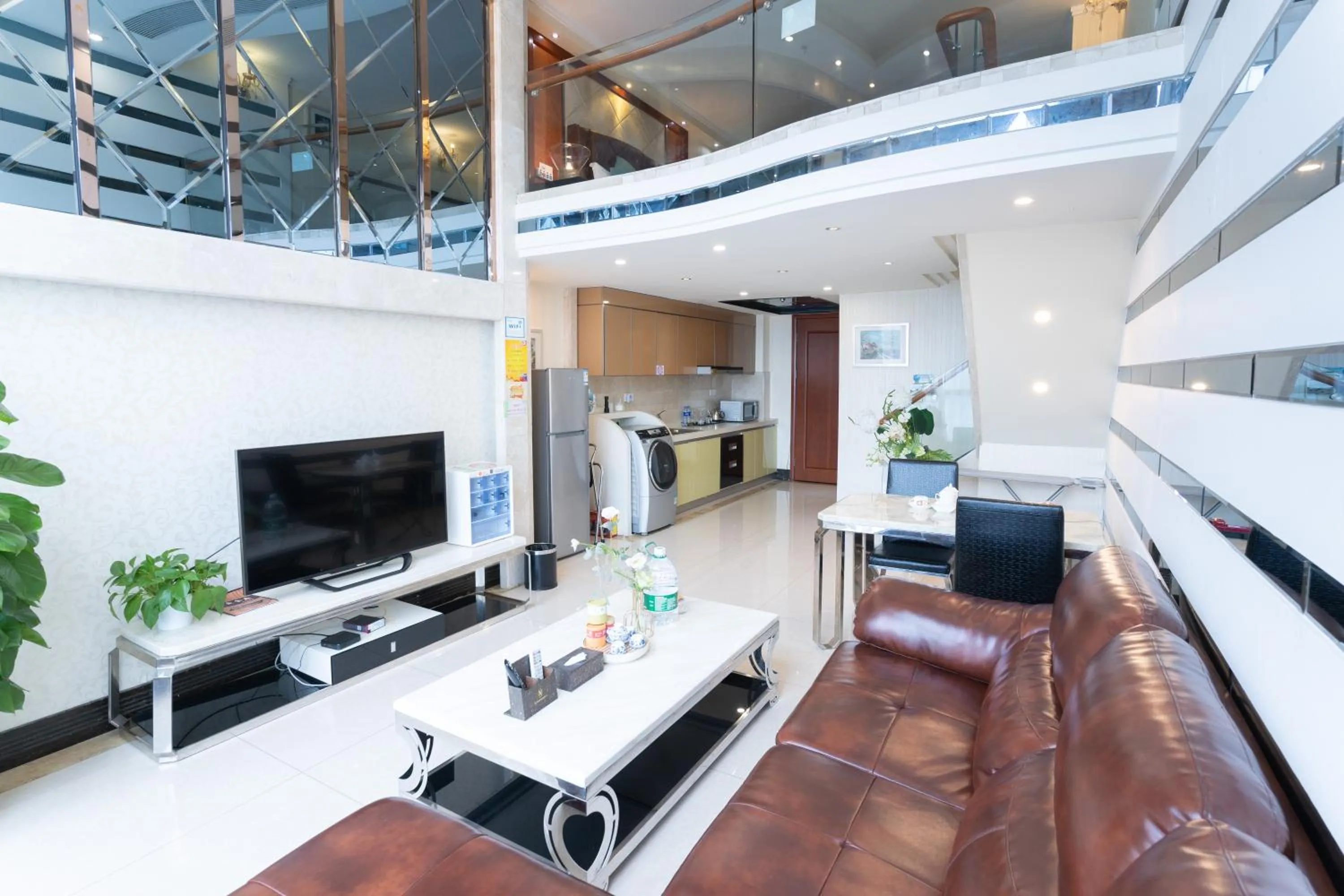 Living room in Louidon Mega Apartment Of Kam Rueng Plaza - Sunshine Apartment