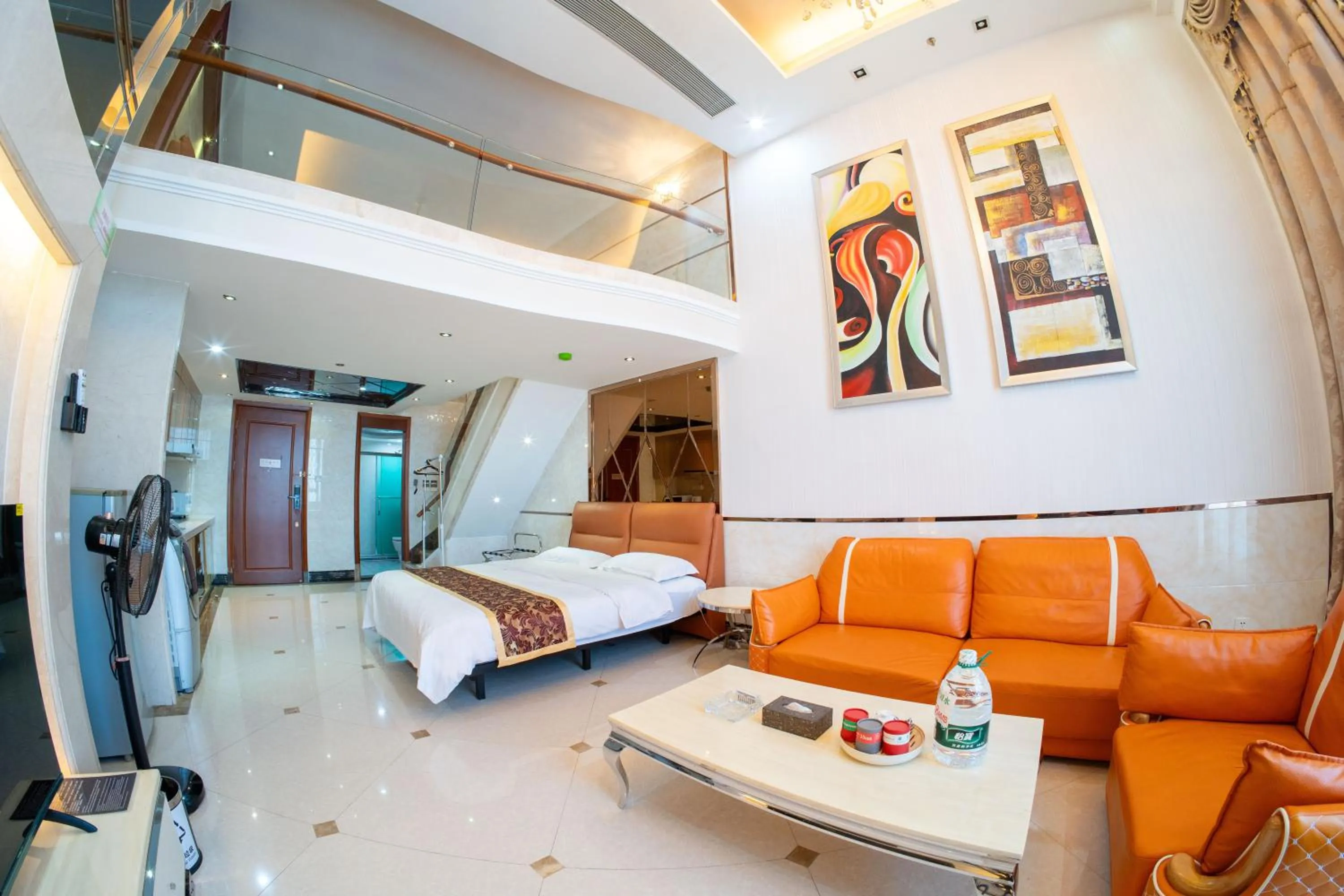 Bed in Louidon Mega Apartment Of Kam Rueng Plaza