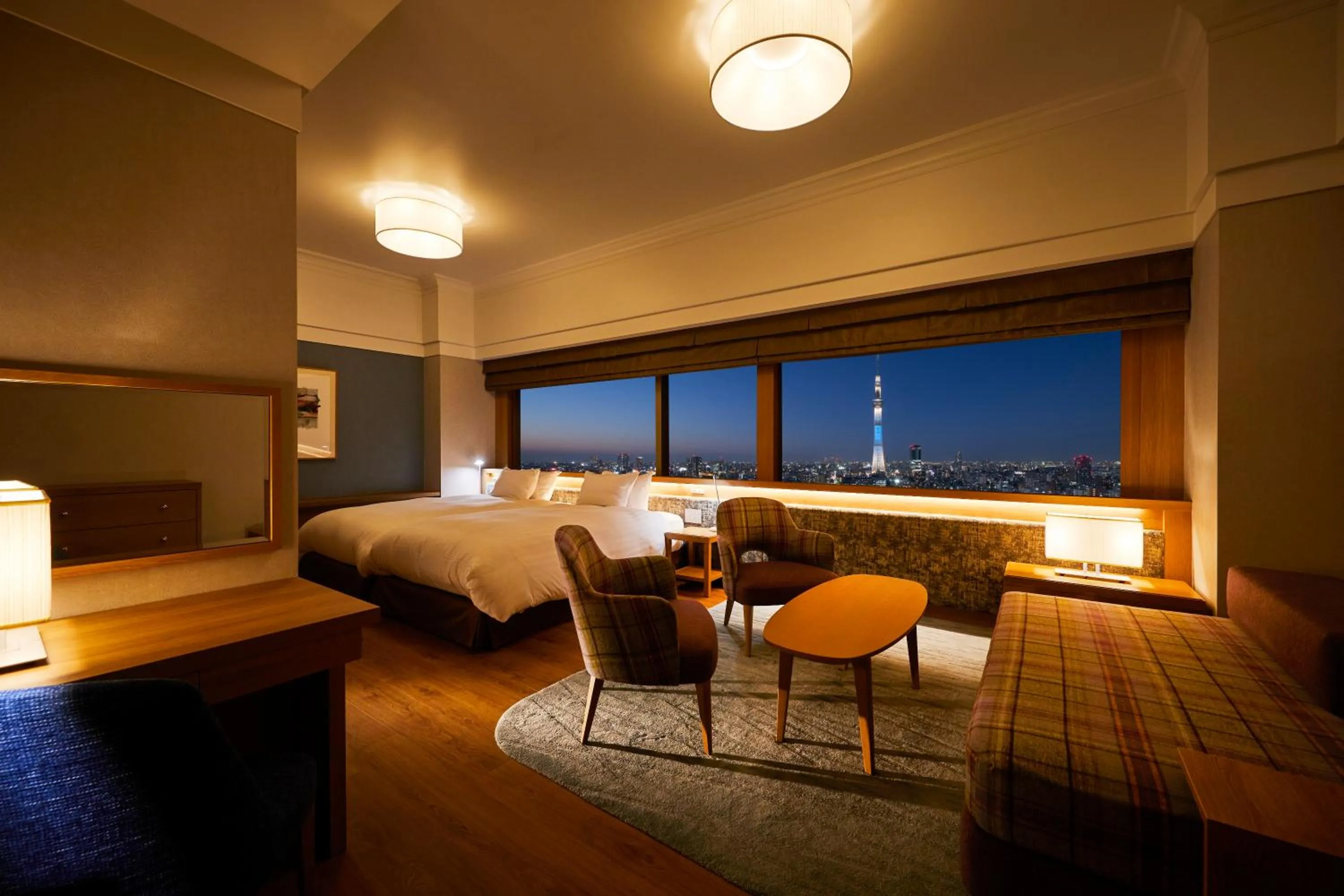 Landmark view, Bed in Tobu Hotel Levant Tokyo