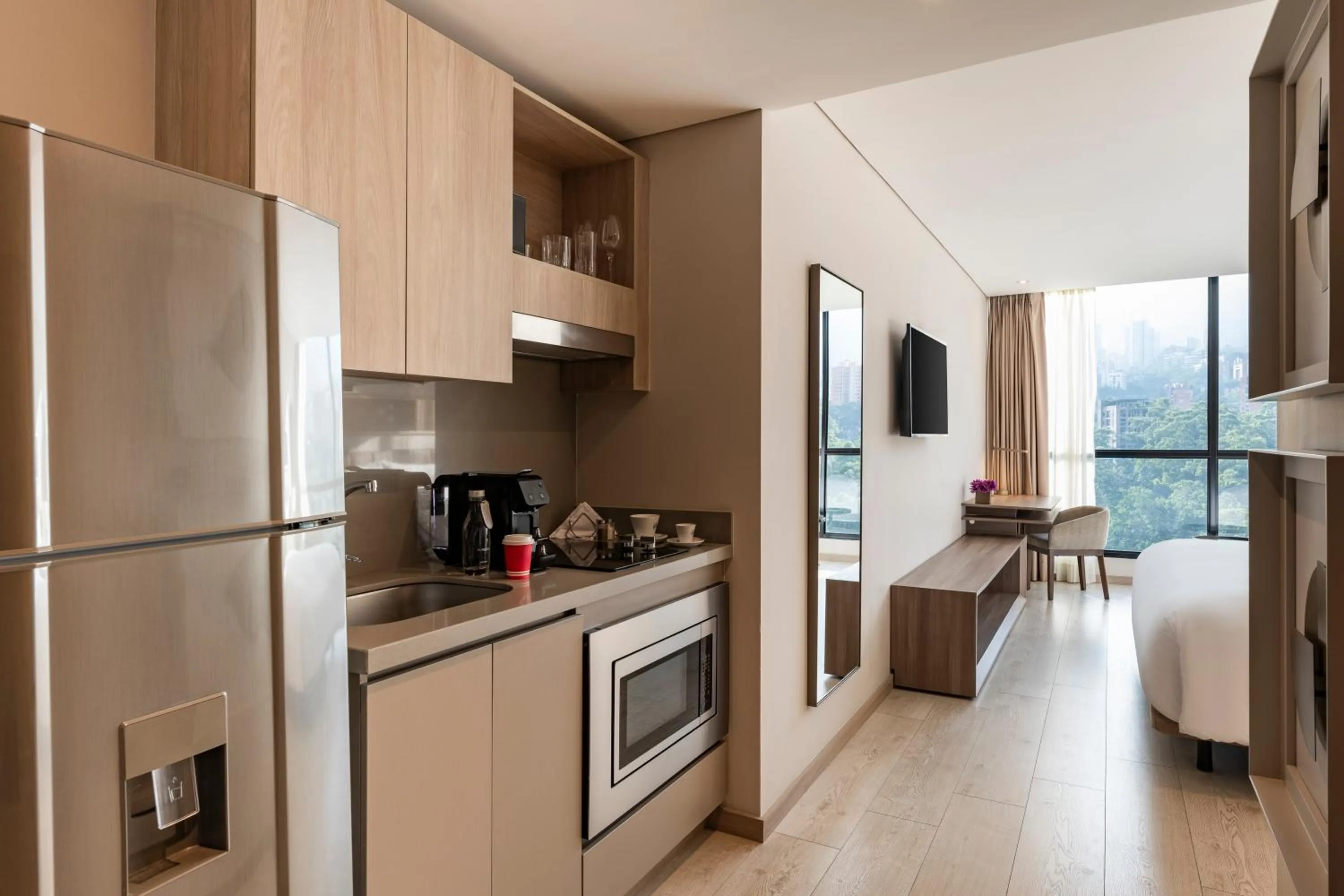 Kitchen or kitchenette in Hotel York Luxury Suites Medellin by Preferred