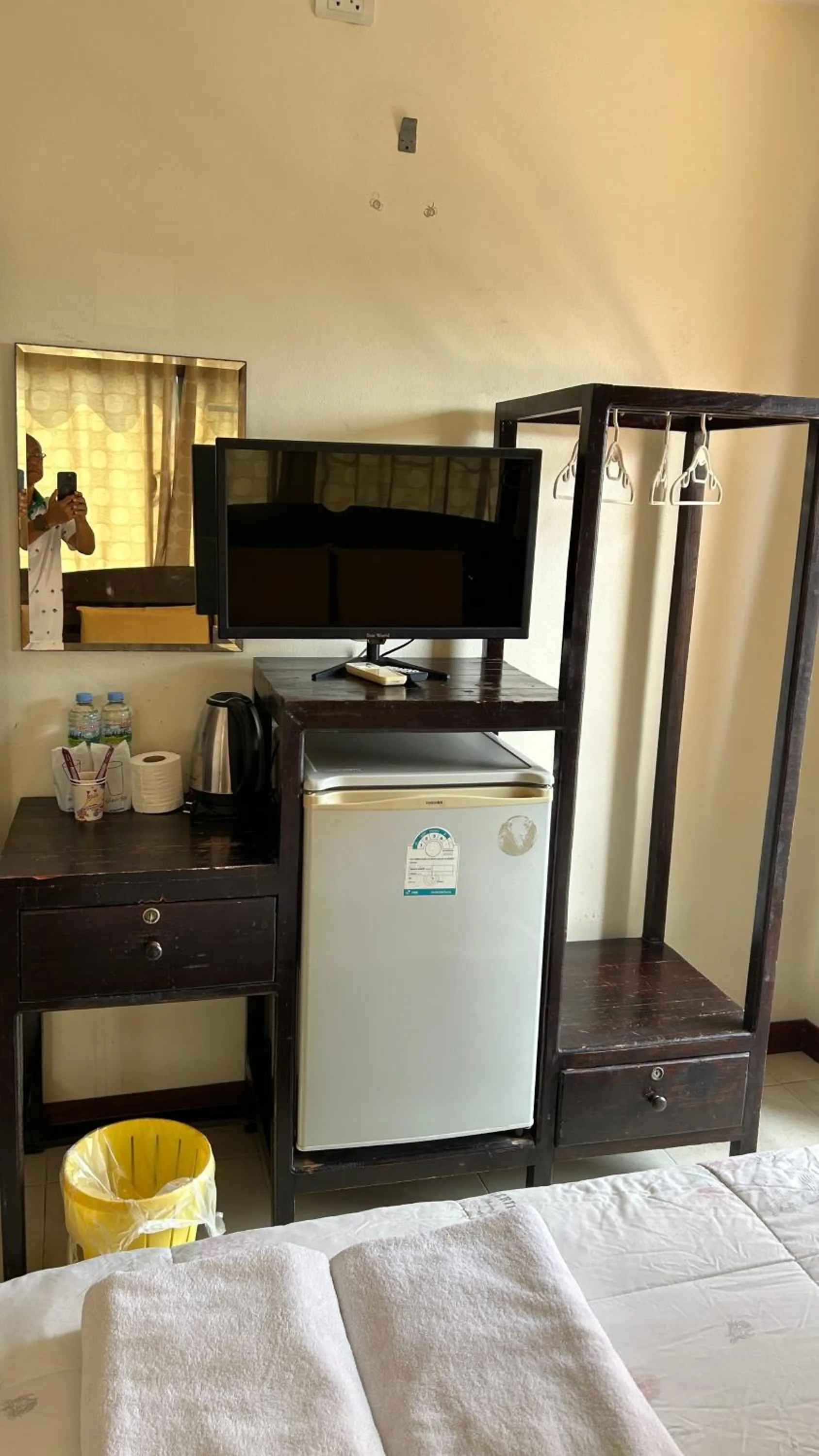 Bed in Baan Taweesuk Guest House