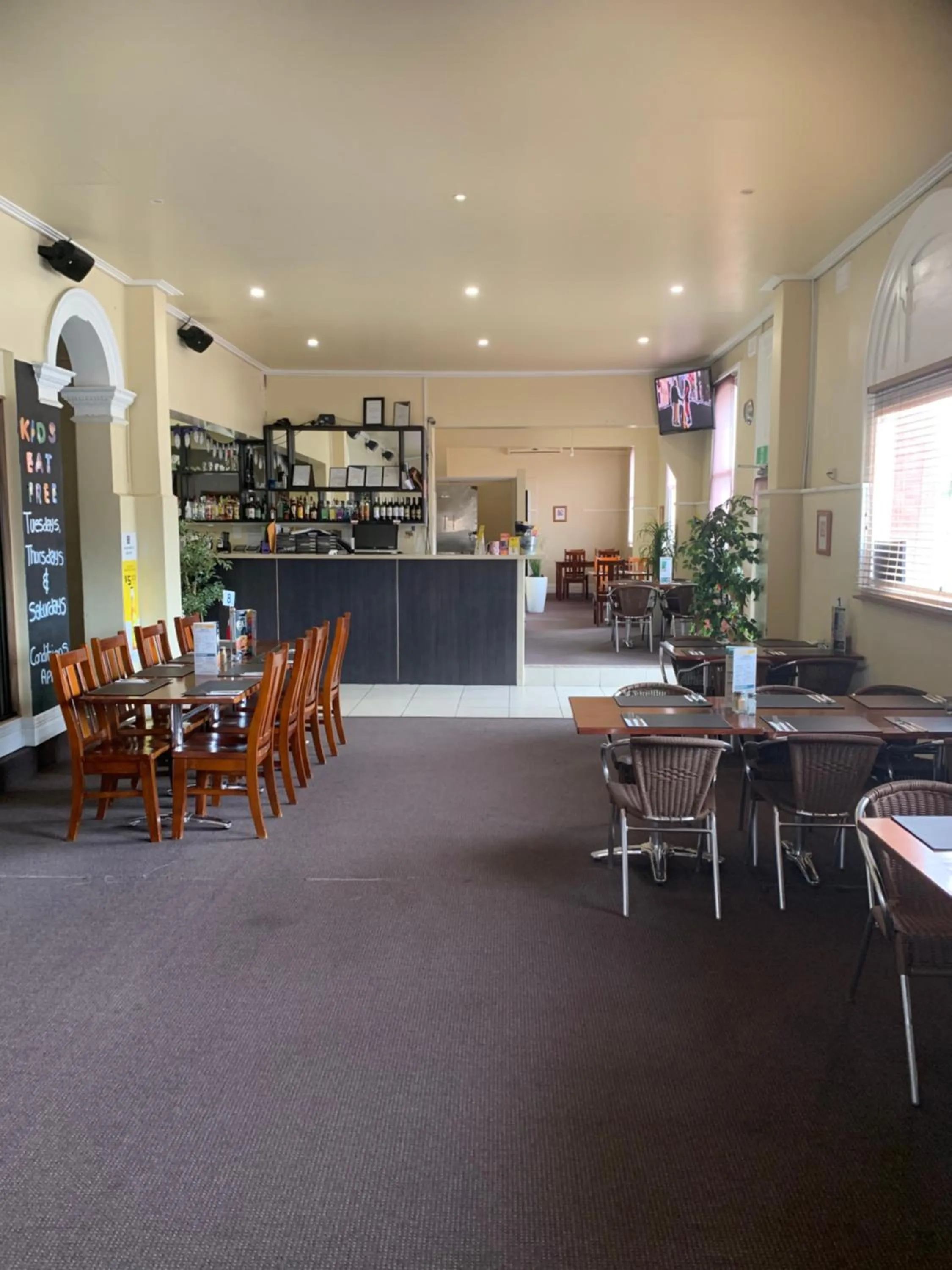 Property building in Riverside Hotel