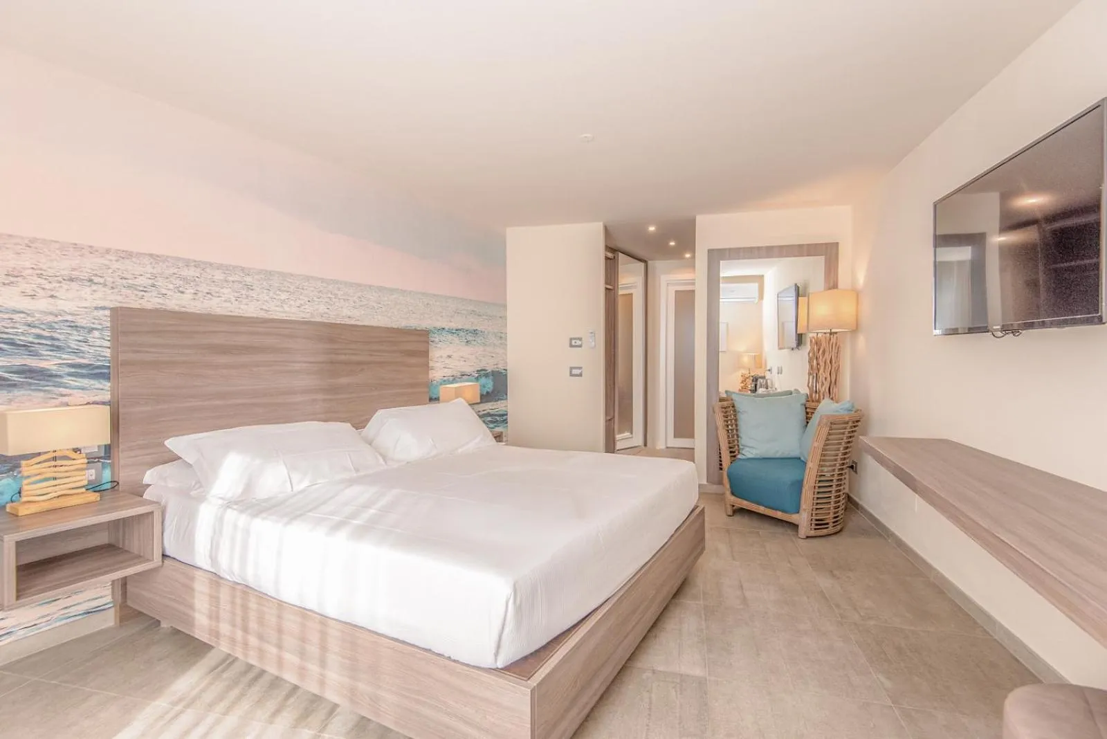 Bed in Hotel Riva degli Etruschi