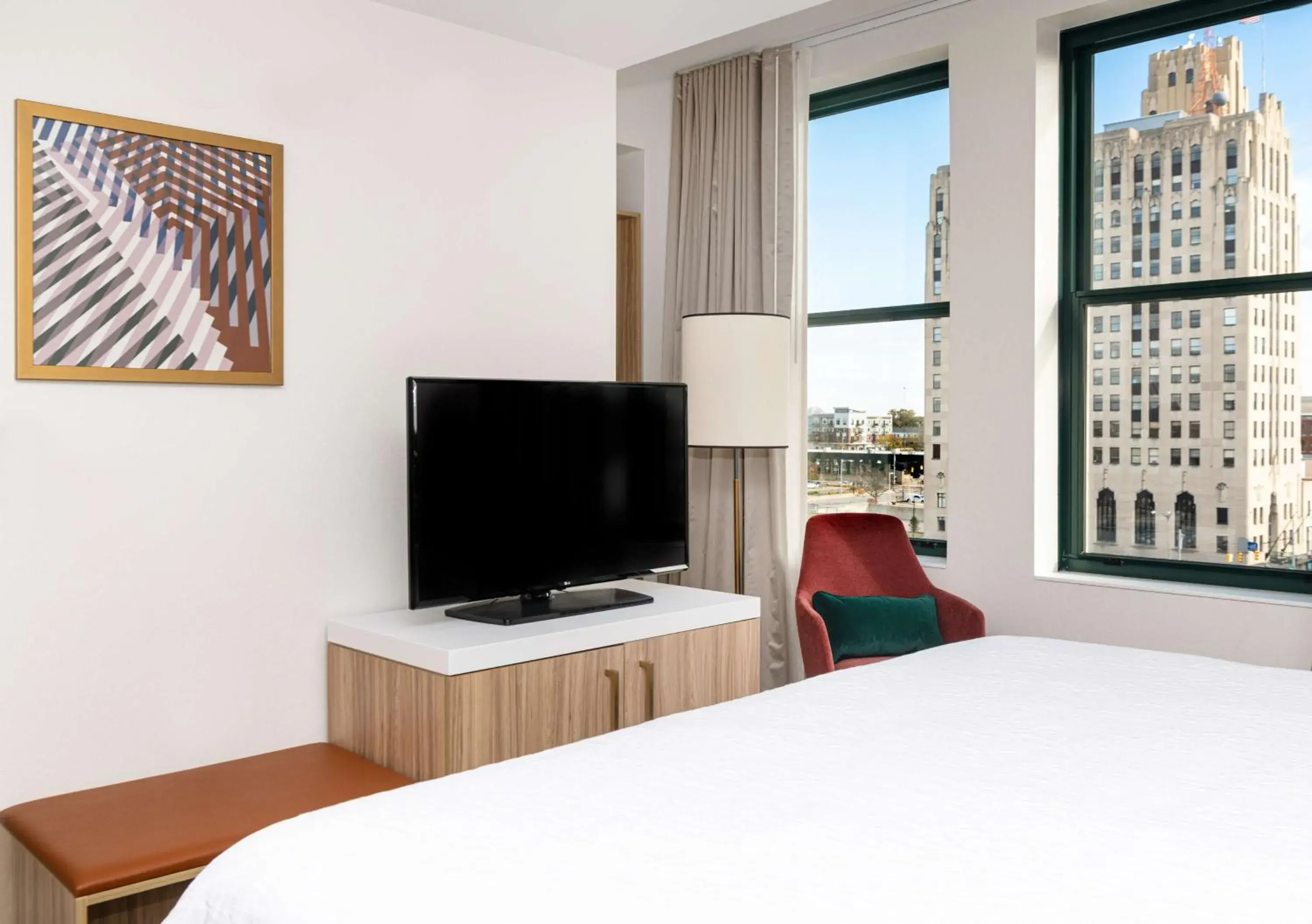 King Room in Hilton Garden Inn Flint Downtown King Room in Hilton Garden Inn Flint Downtown