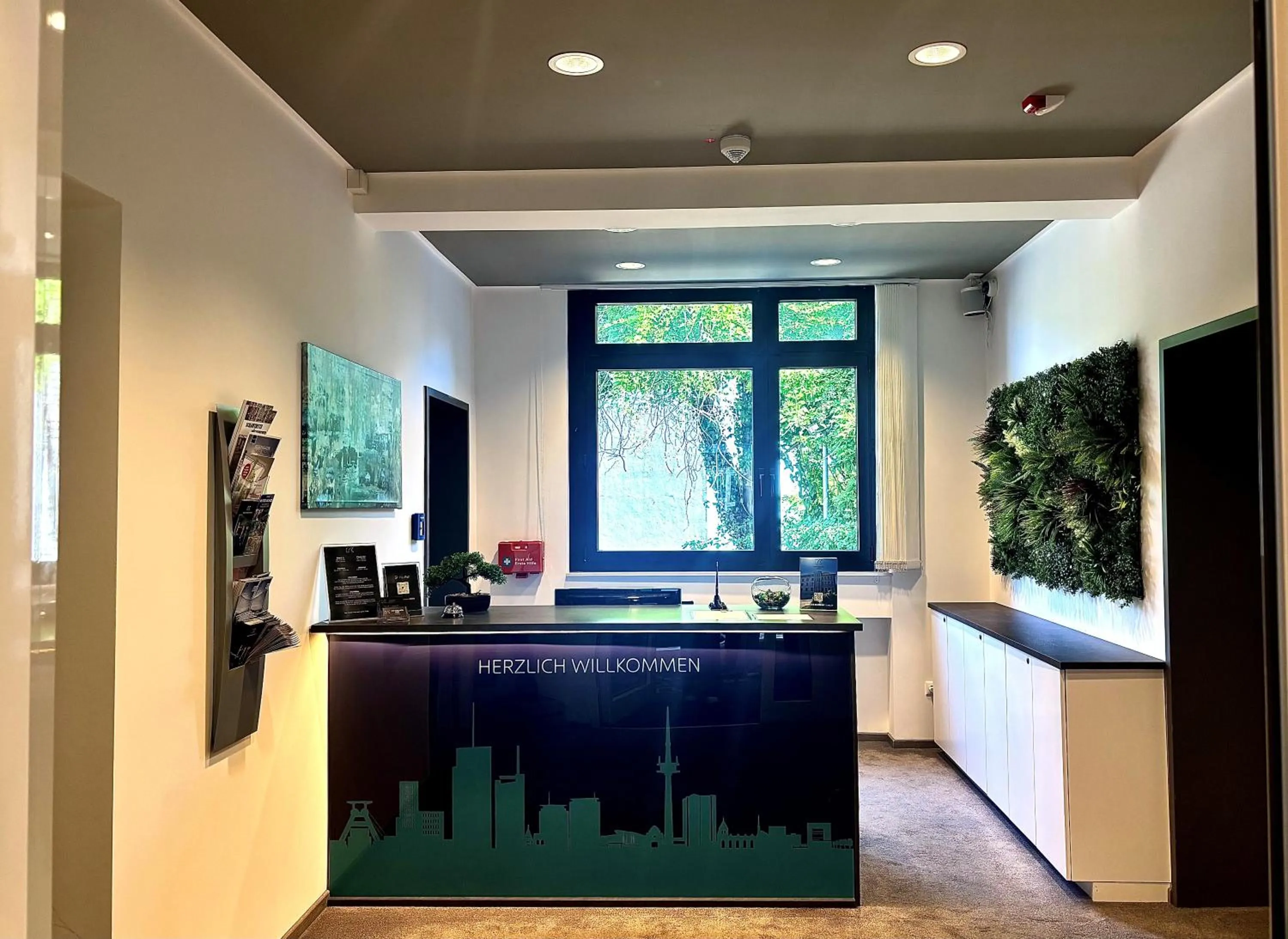 Lobby or reception in New Work Hotel Essen