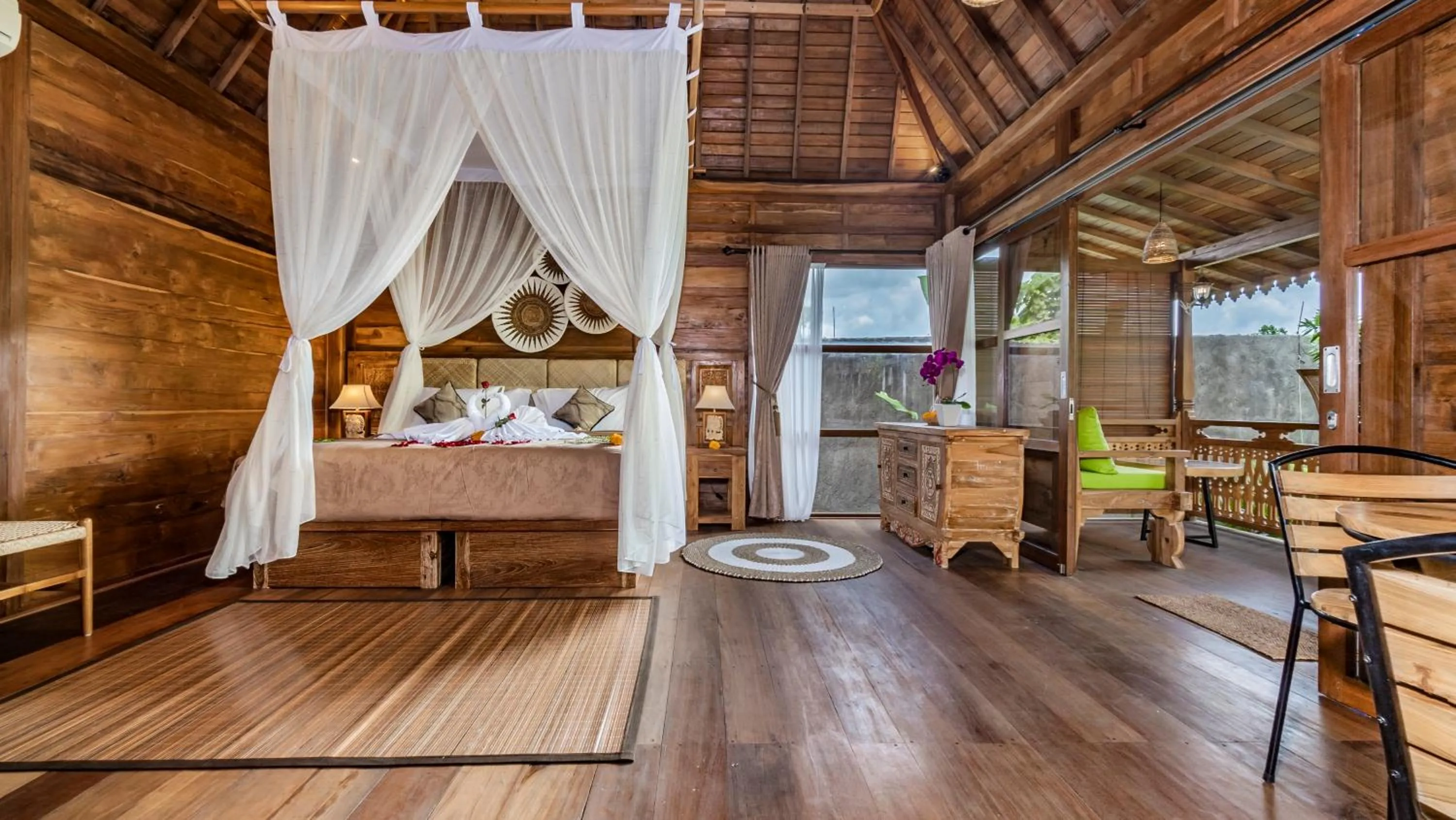 Bed in Kirani Joglo Villa Bali by Mahaputra