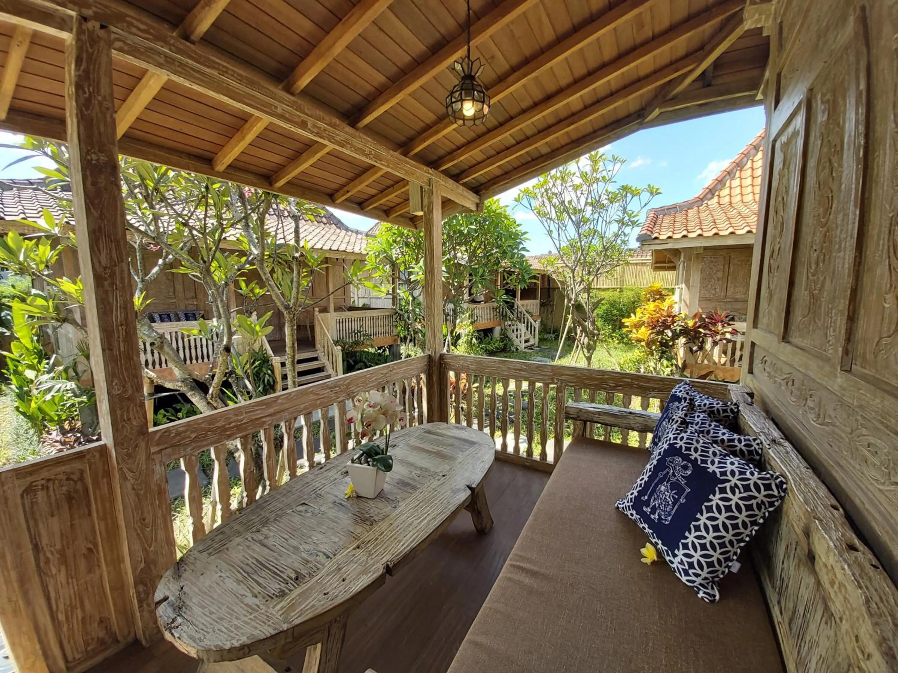 Balcony/Terrace in Kirani Joglo Villa Bali by Mahaputra
