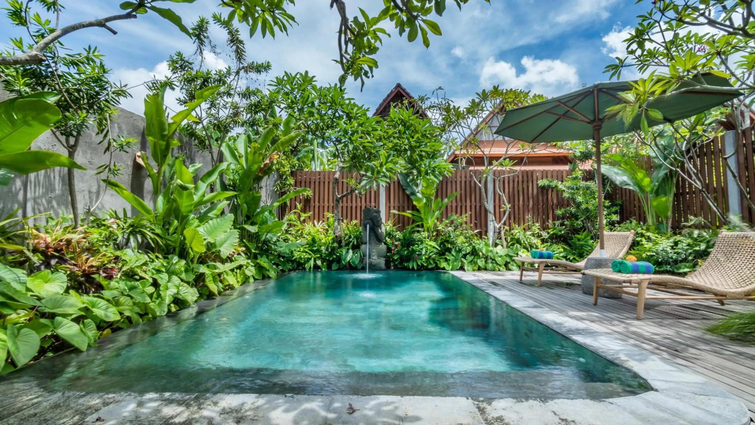 Pool view in Kirani Joglo Villa Bali by Mahaputra