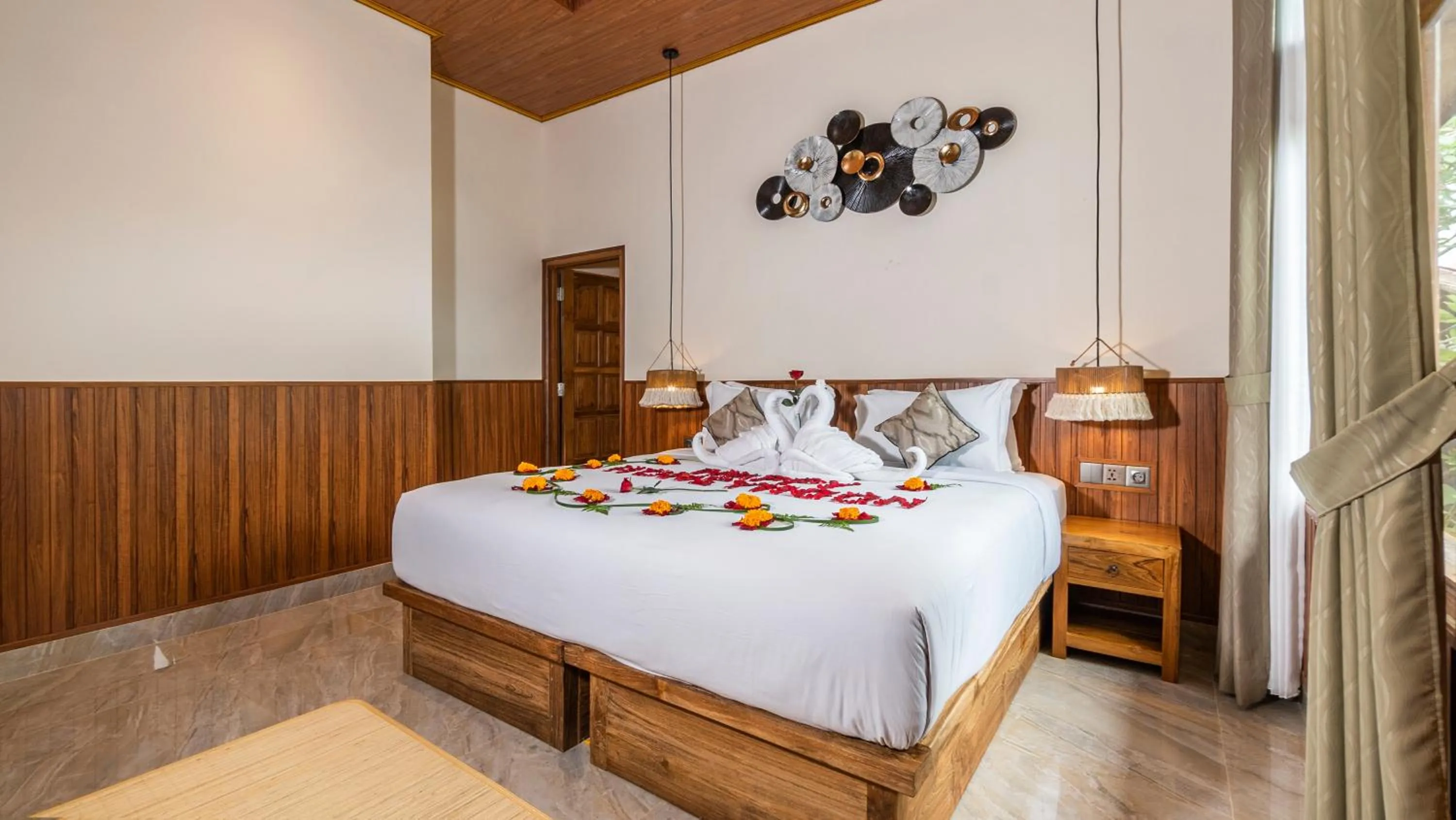 Bedroom, Bed in Kirani Joglo Villa Bali by Mahaputra