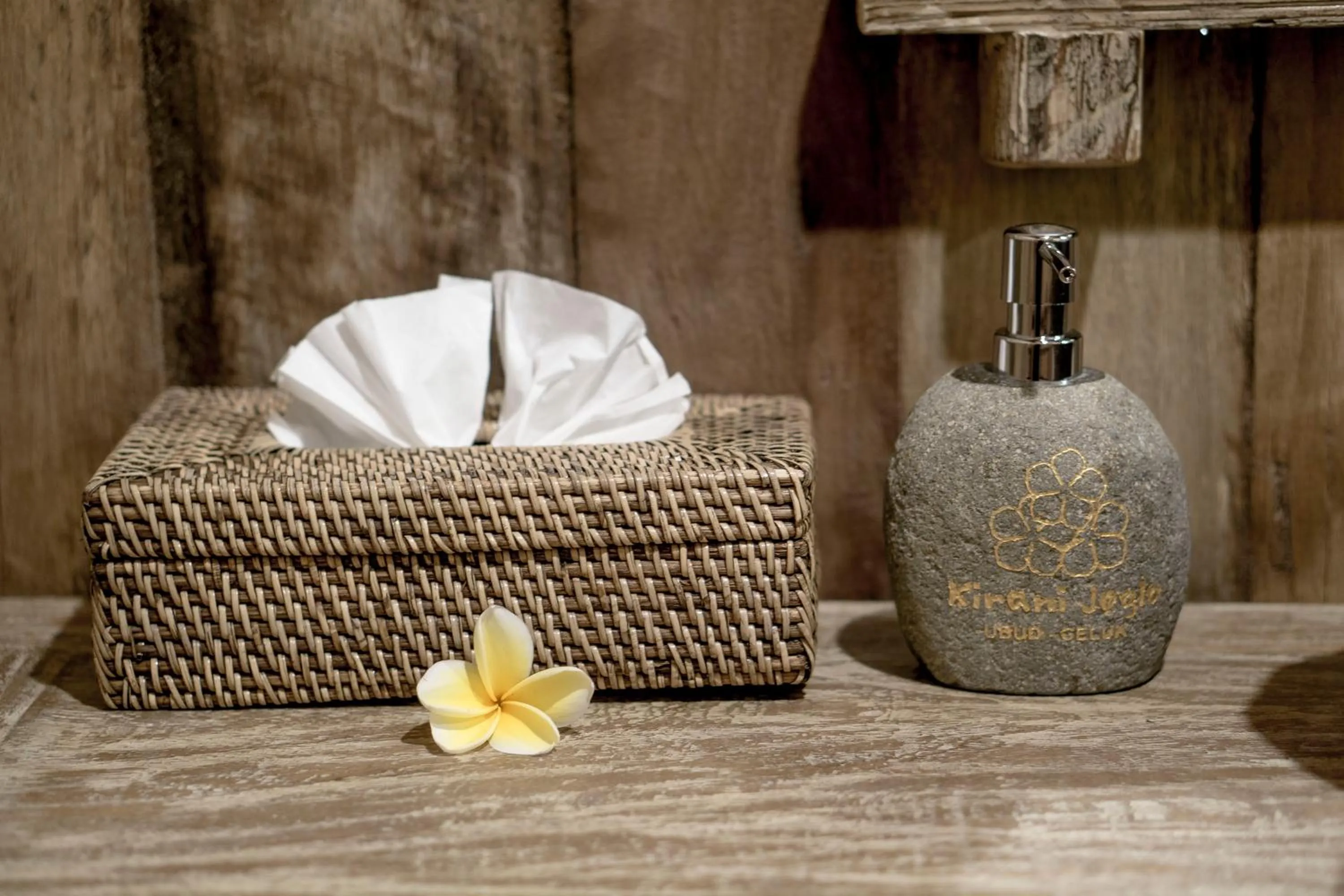 Bathroom in Kirani Joglo Villa Bali by Mahaputra