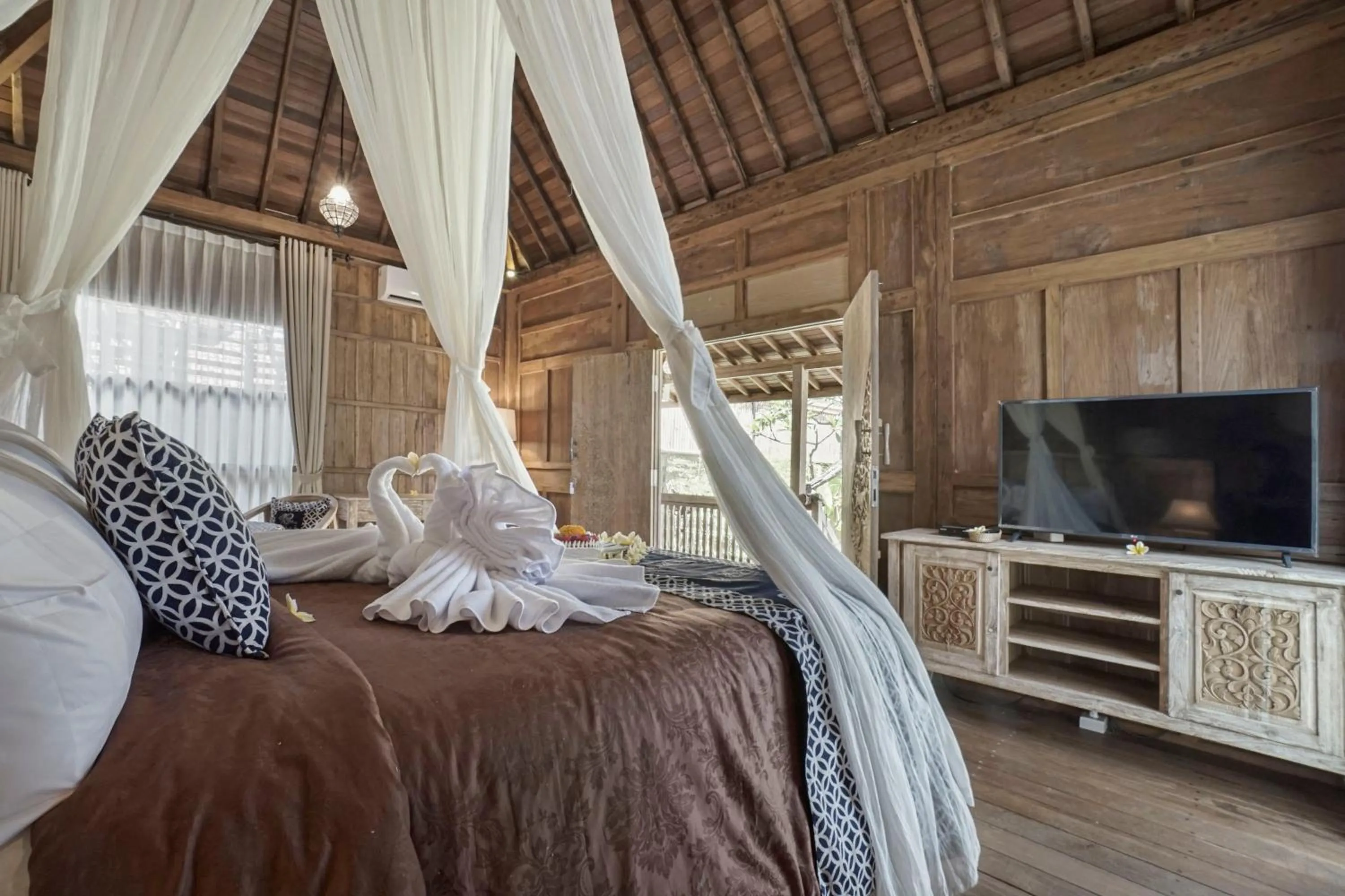 Bedroom, Bed in Kirani Joglo Villa Bali by Mahaputra