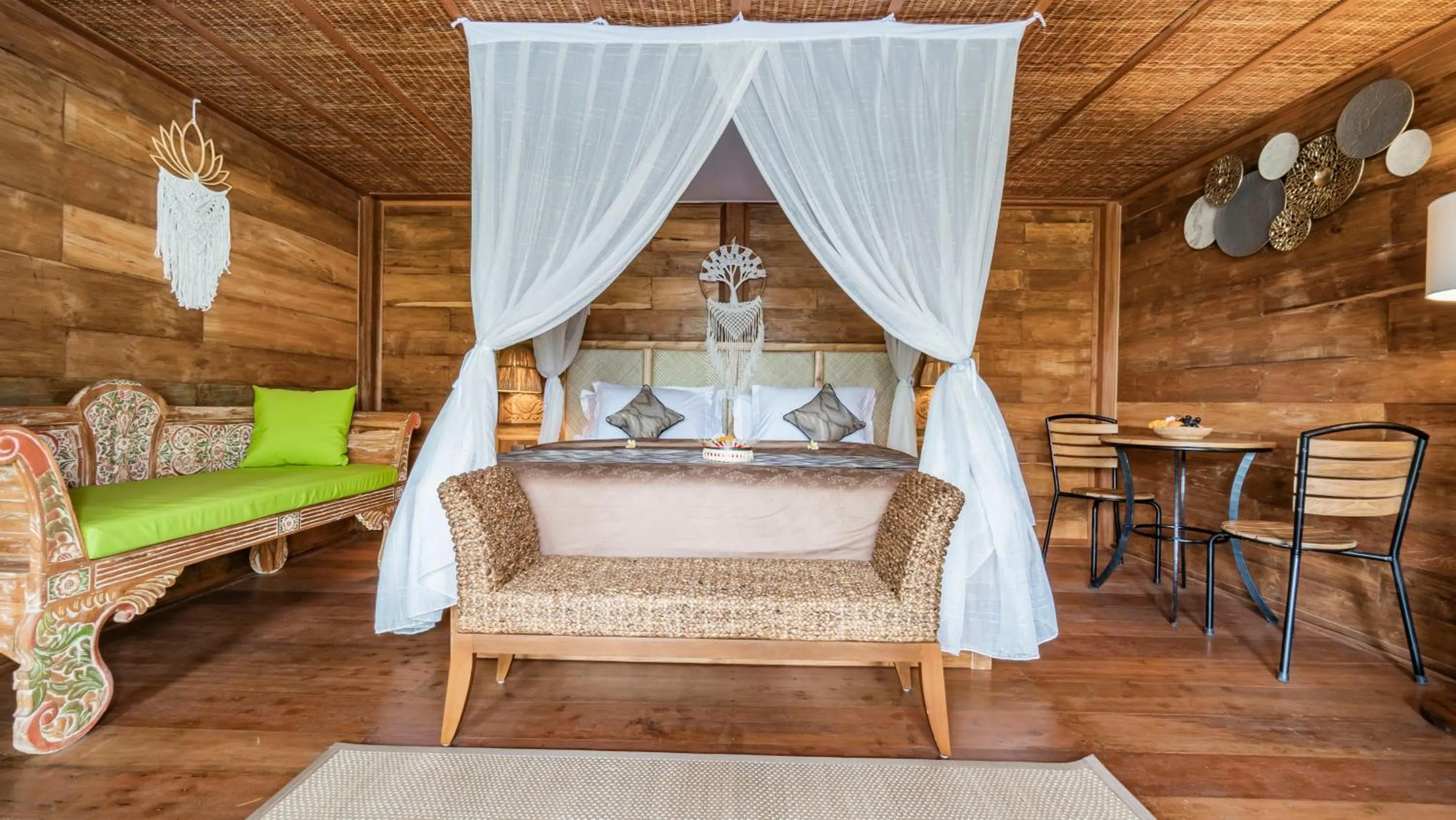 Bed in Kirani Joglo Villa Bali by Mahaputra