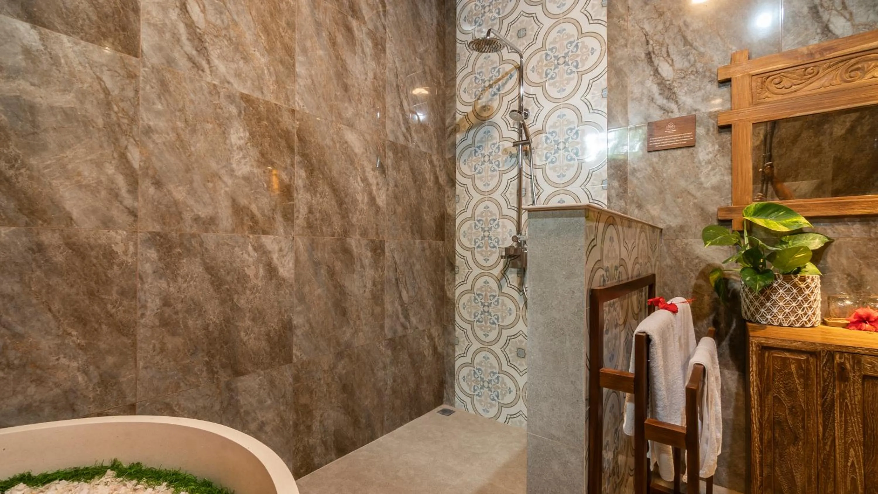 Shower in Kirani Joglo Villa Bali by Mahaputra