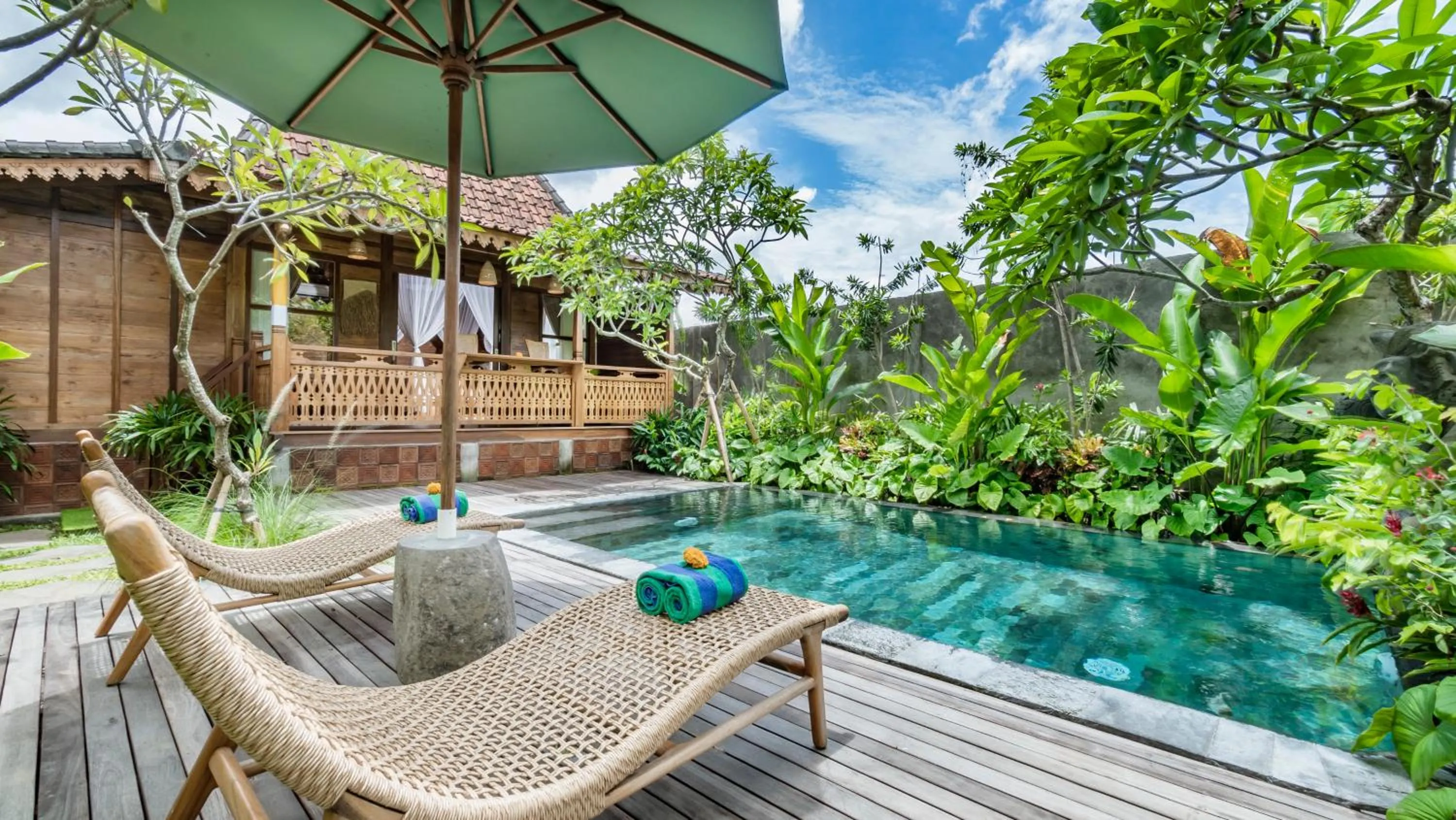 Pool view in Kirani Joglo Villa Bali by Mahaputra