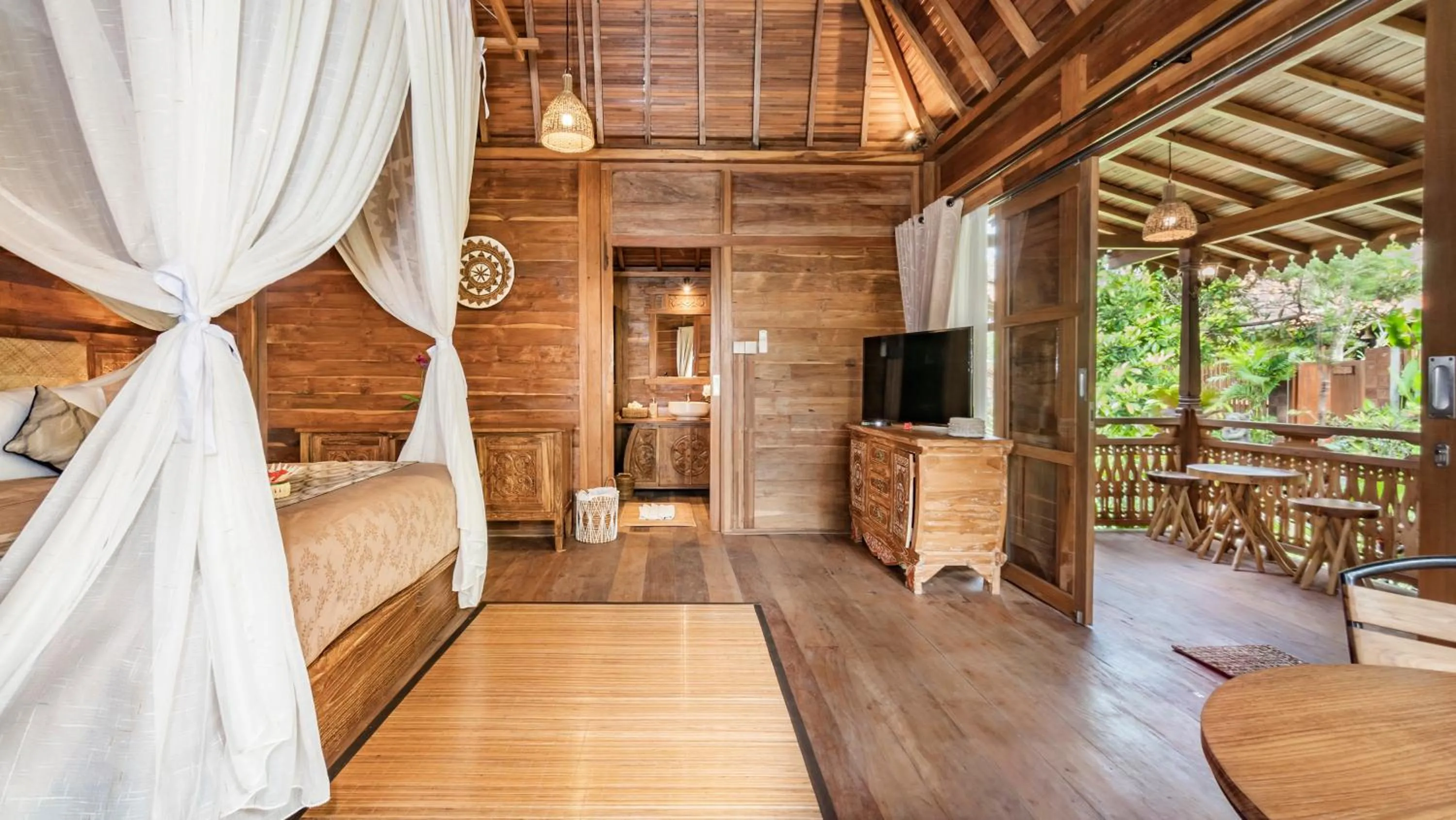 Bedroom in Kirani Joglo Villa Bali by Mahaputra