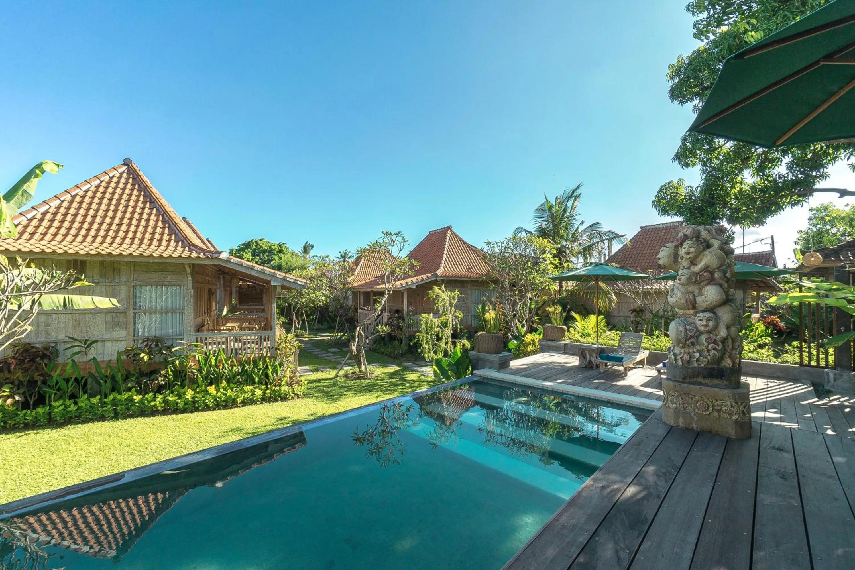 Pool view in Kirani Joglo Villa Bali by Mahaputra