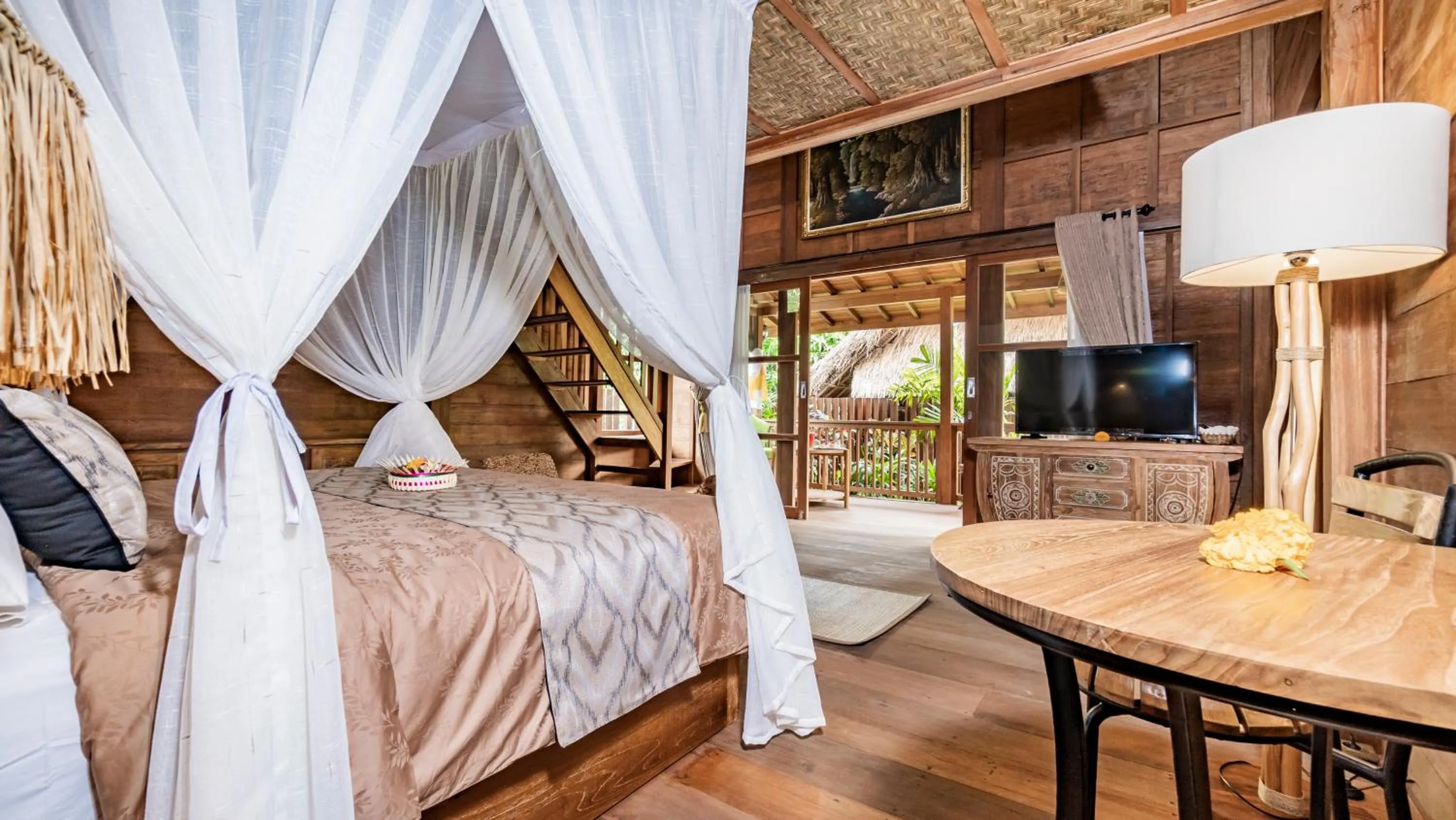 Bedroom, Bed in Kirani Joglo Villa Bali by Mahaputra