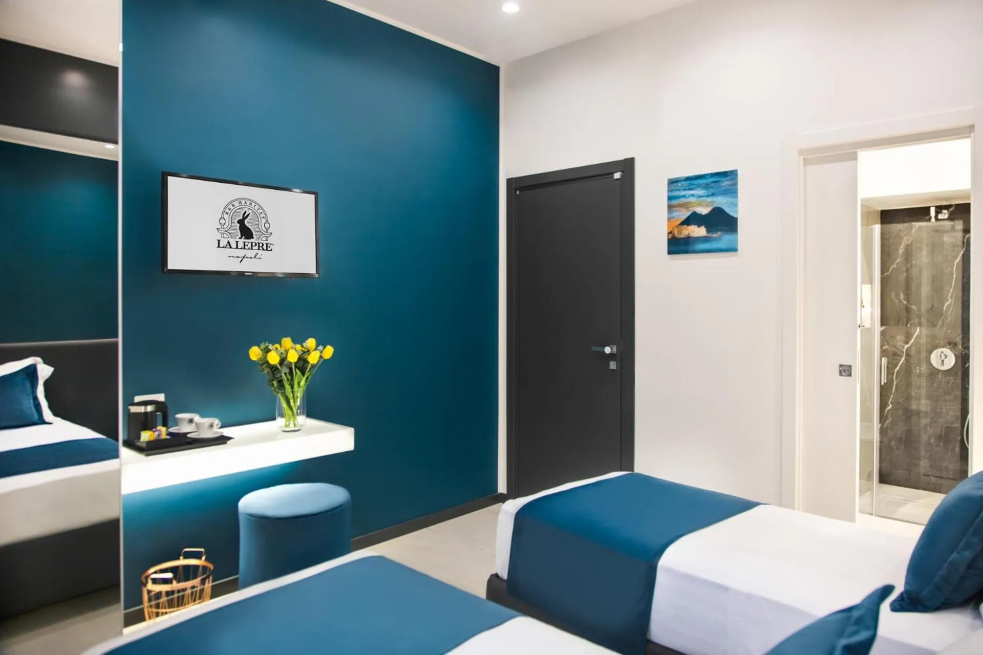 Bed in La Lepre Napoli