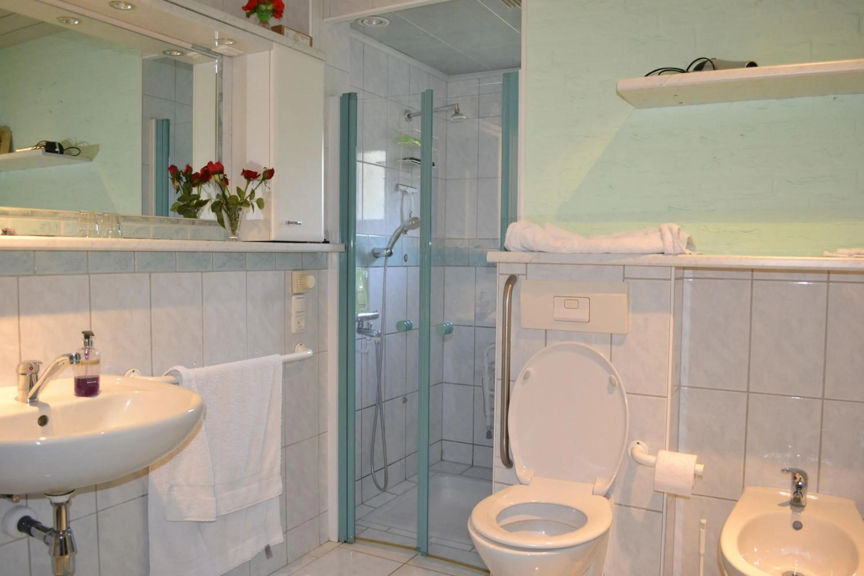 Decorative detail, Bathroom in Pension Neske