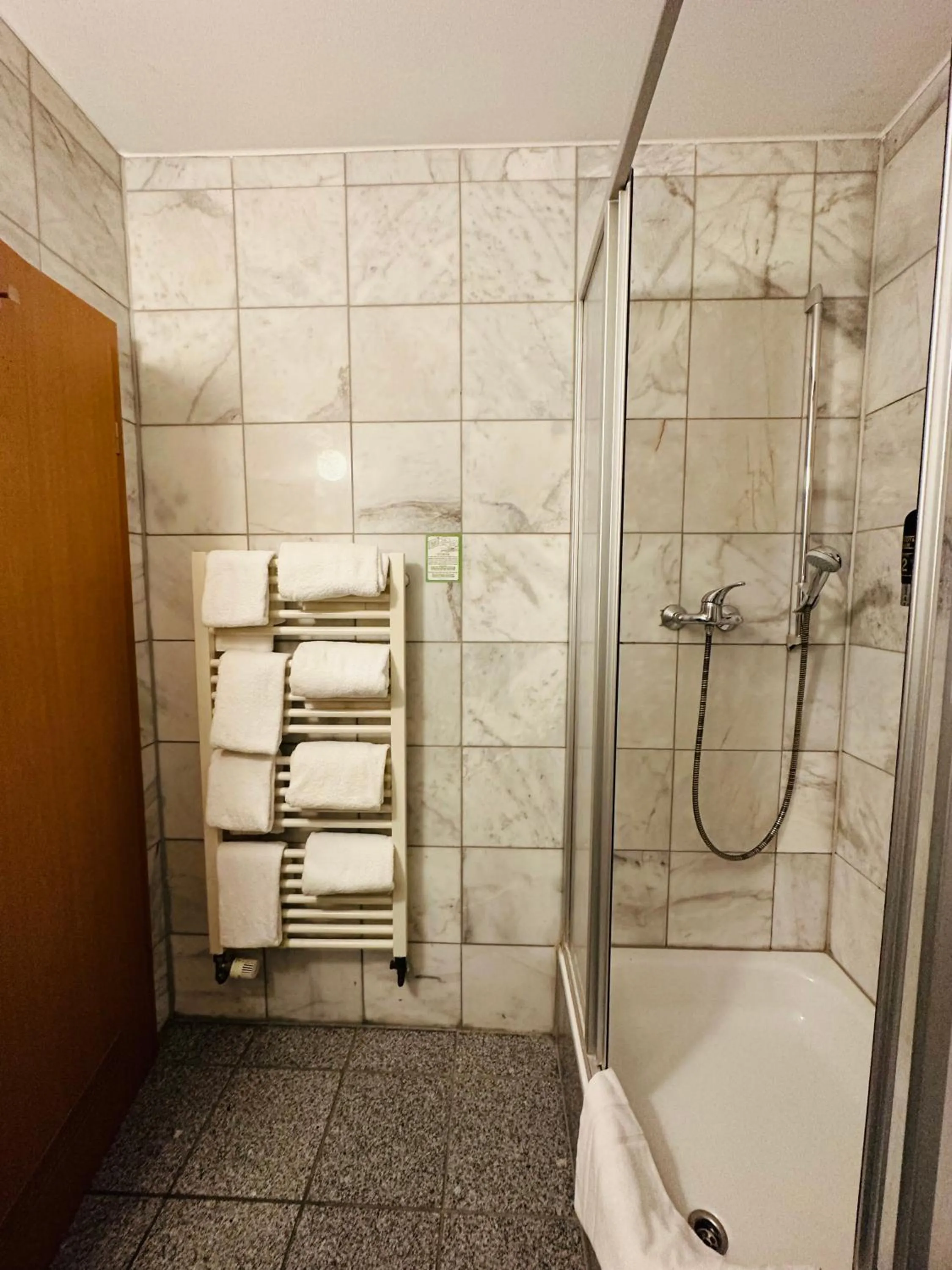 Shower in Hotel Zentrum
