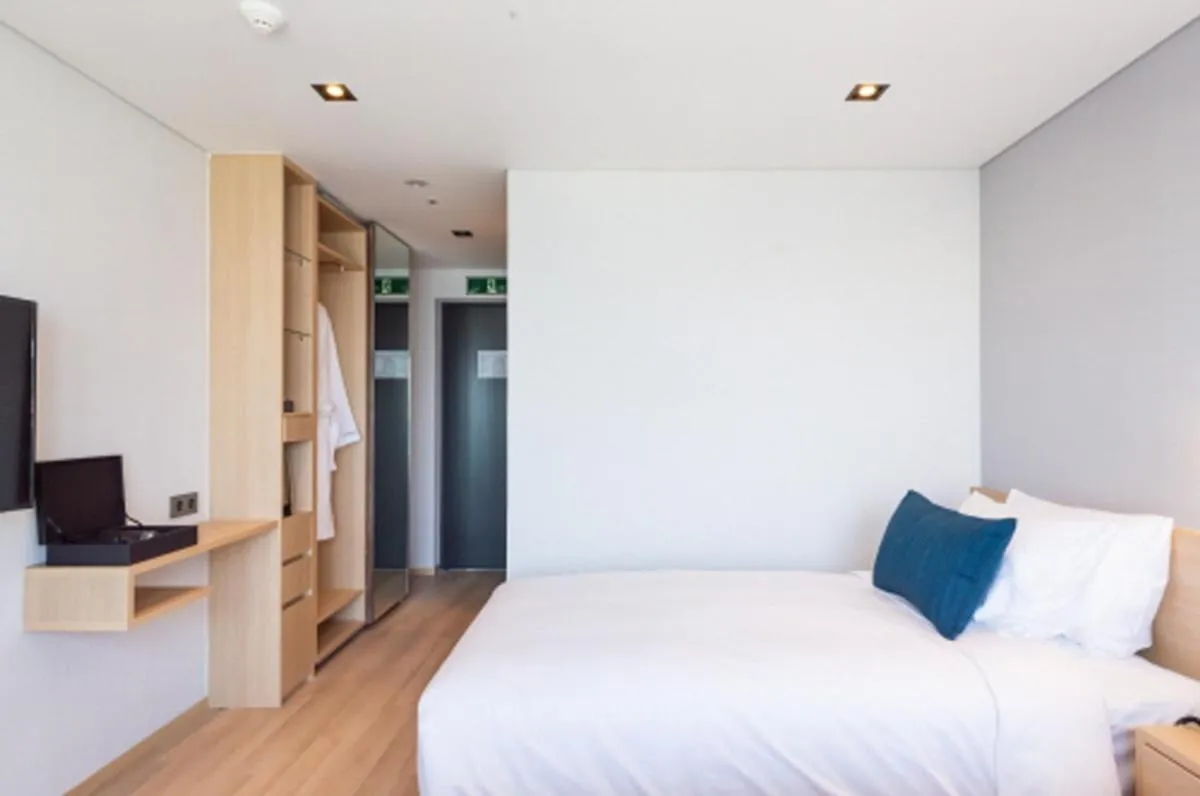 Bed in Connect Busan Hotel & Residence