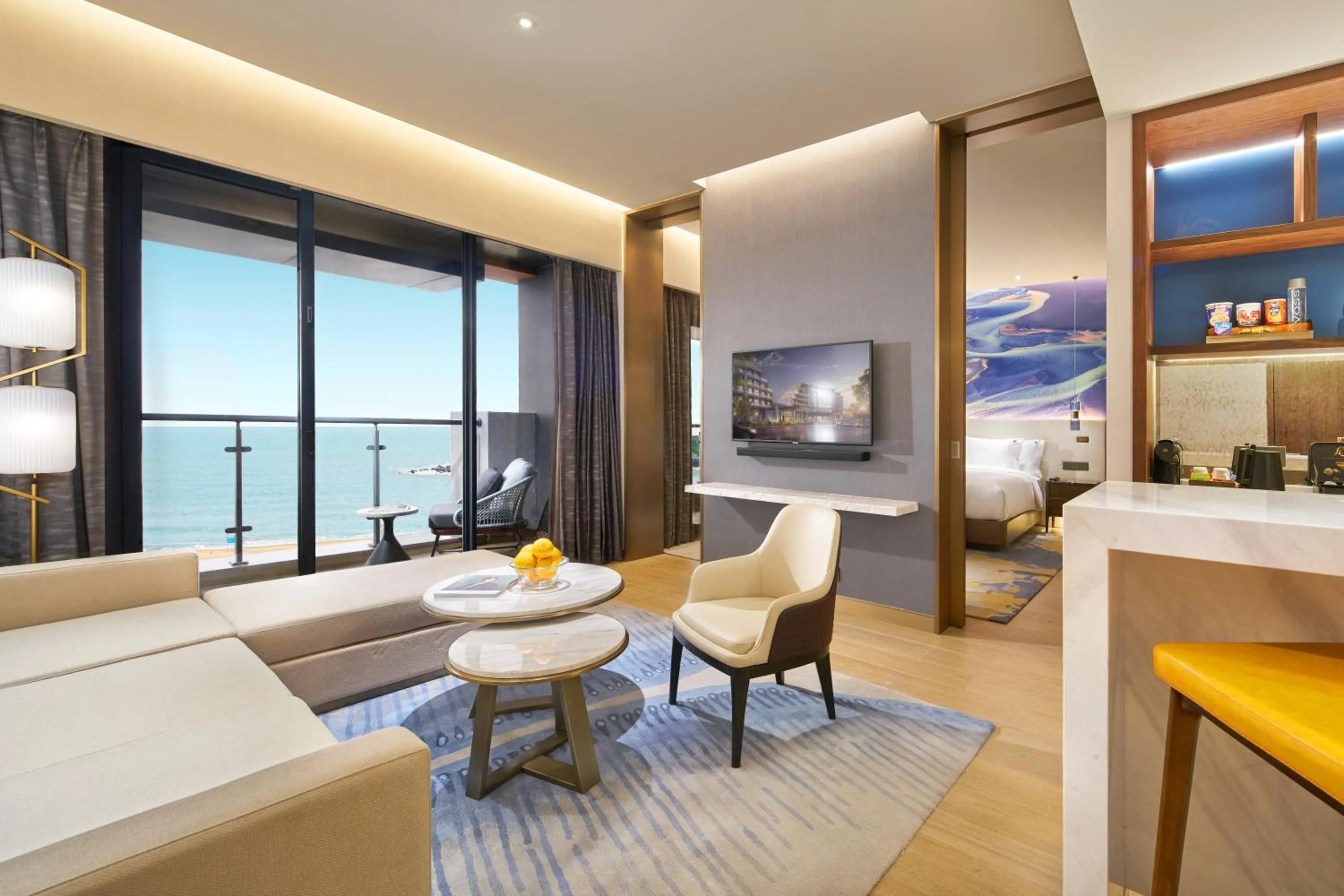 Living room in Hard Rock Hotel Dalian