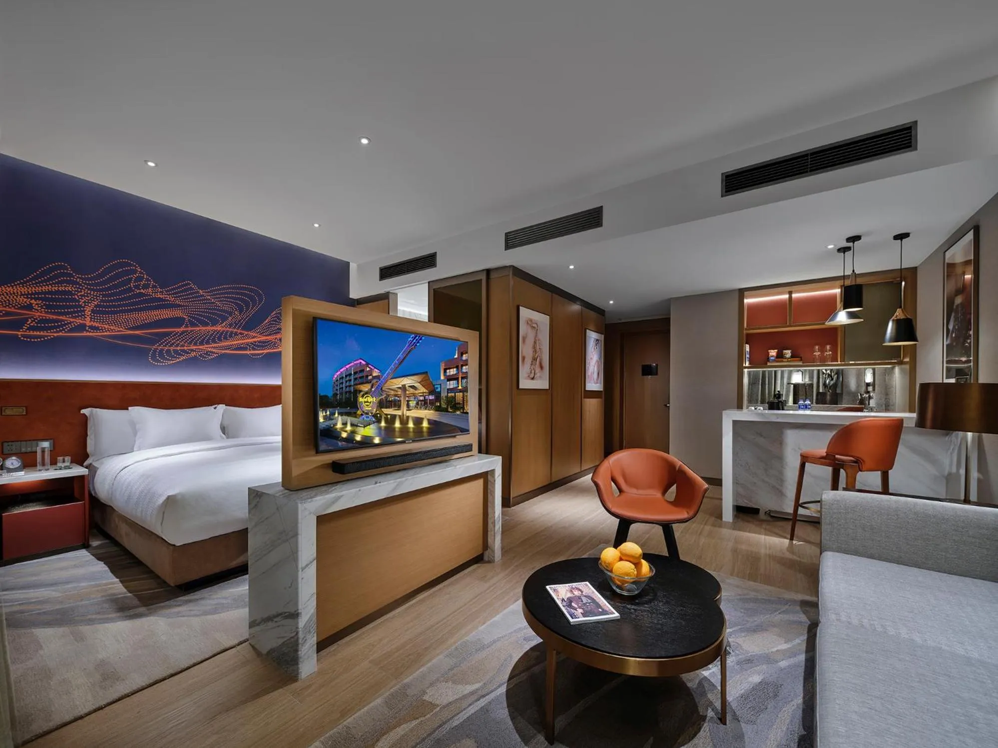 Photo of the whole room in Hard Rock Hotel Dalian