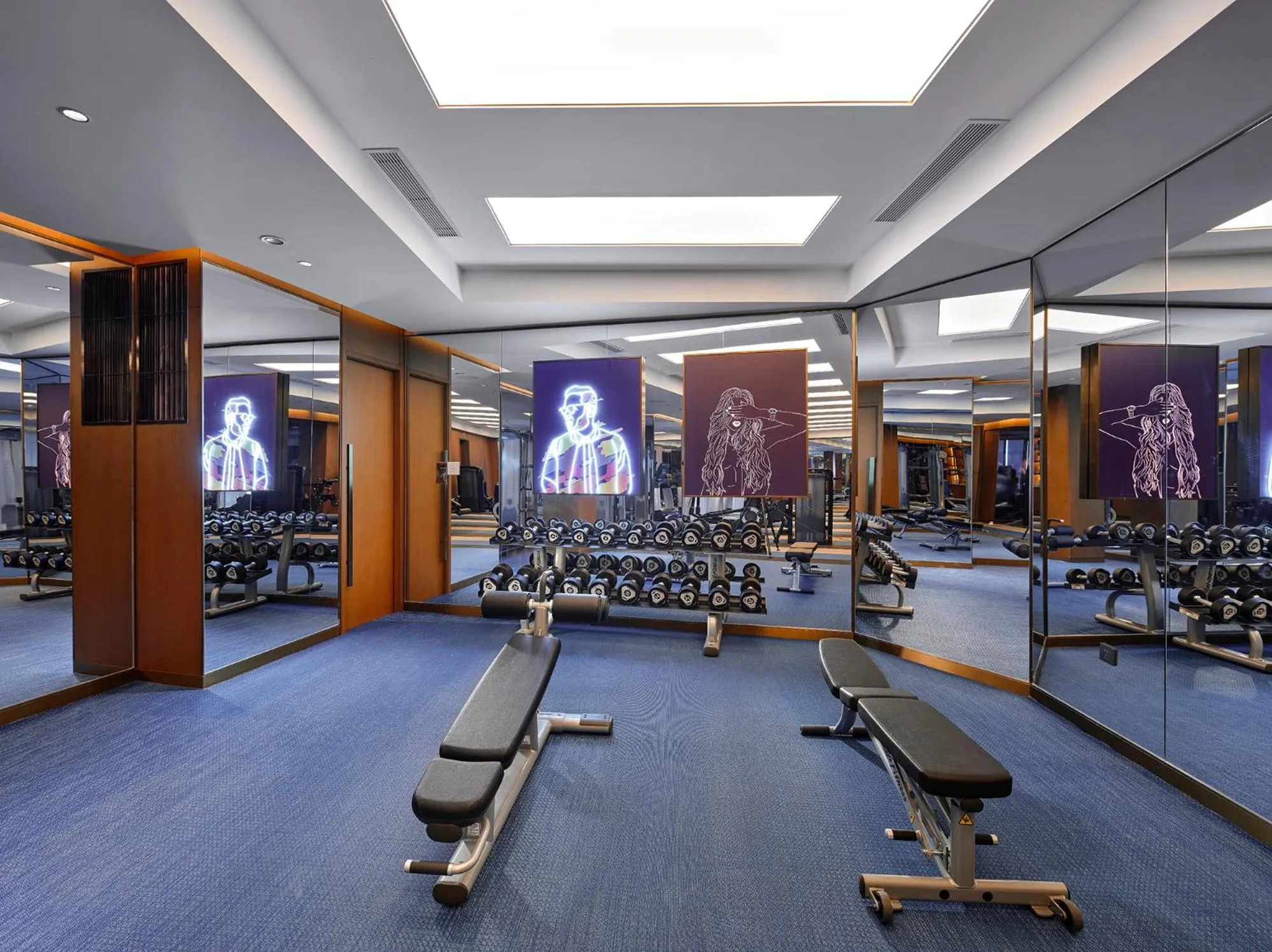 Fitness centre/facilities in Hard Rock Hotel Dalian