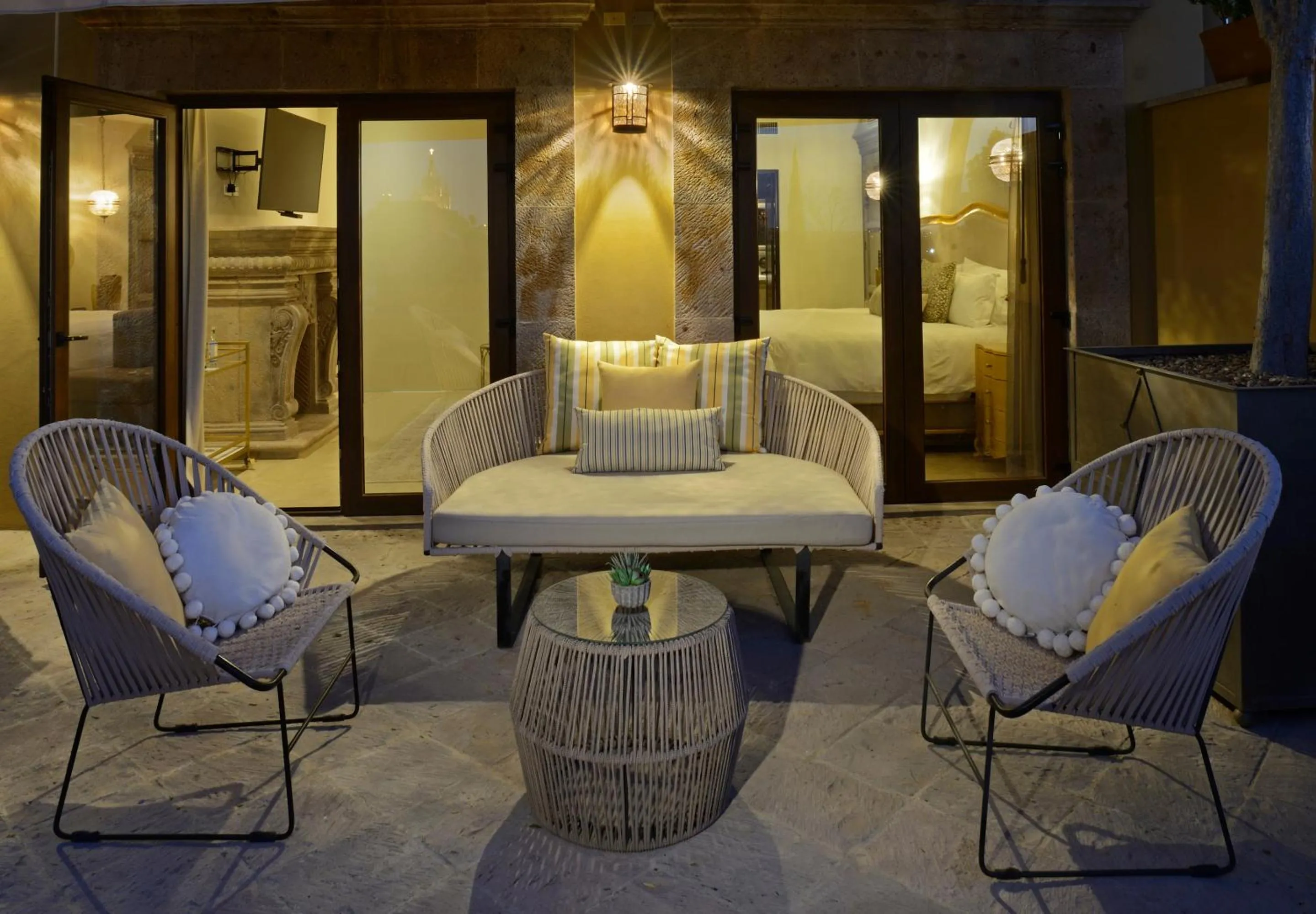 Seating area in El Golpe de Vista