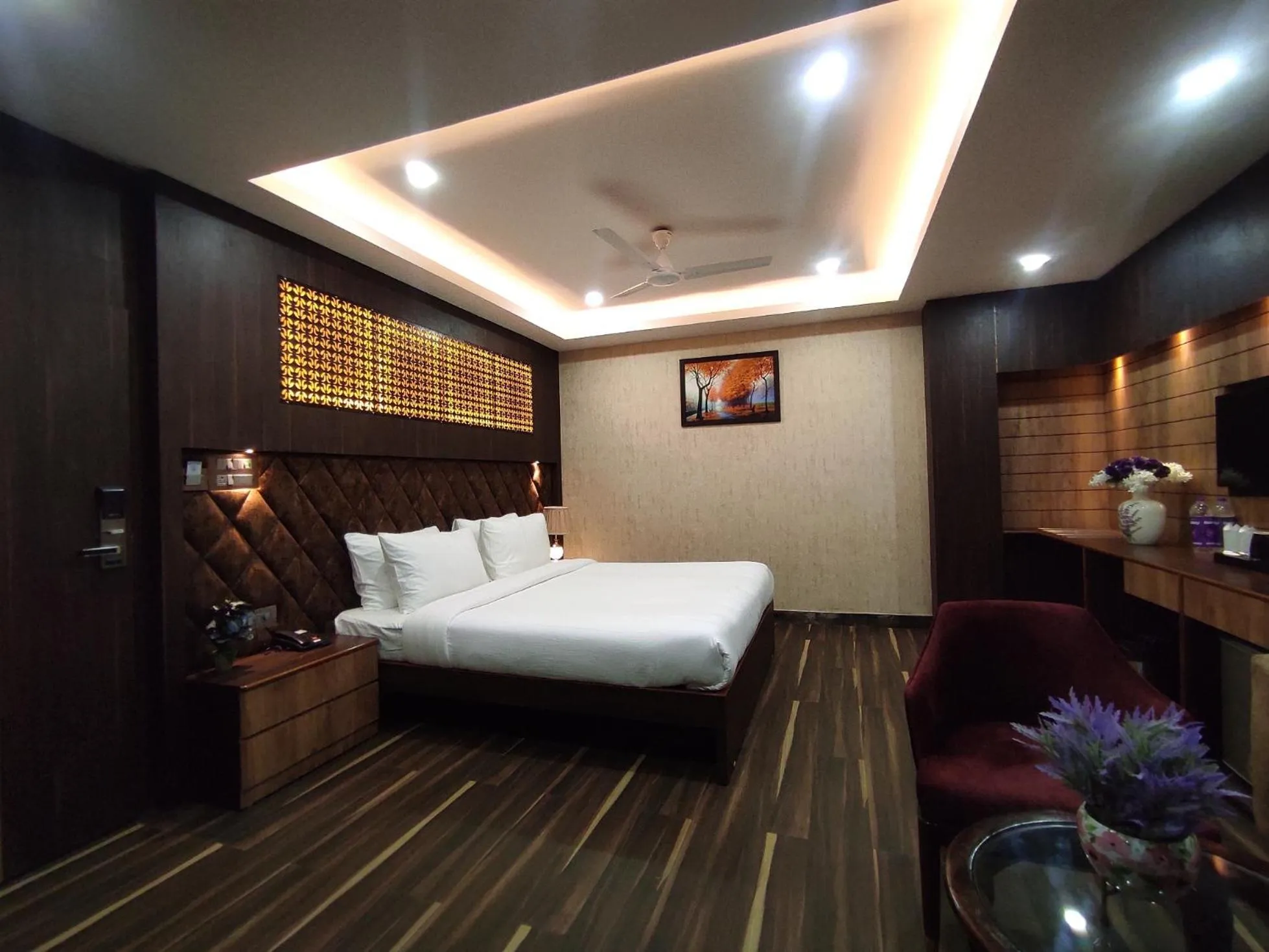 Bed in Hotel Aavas Inn