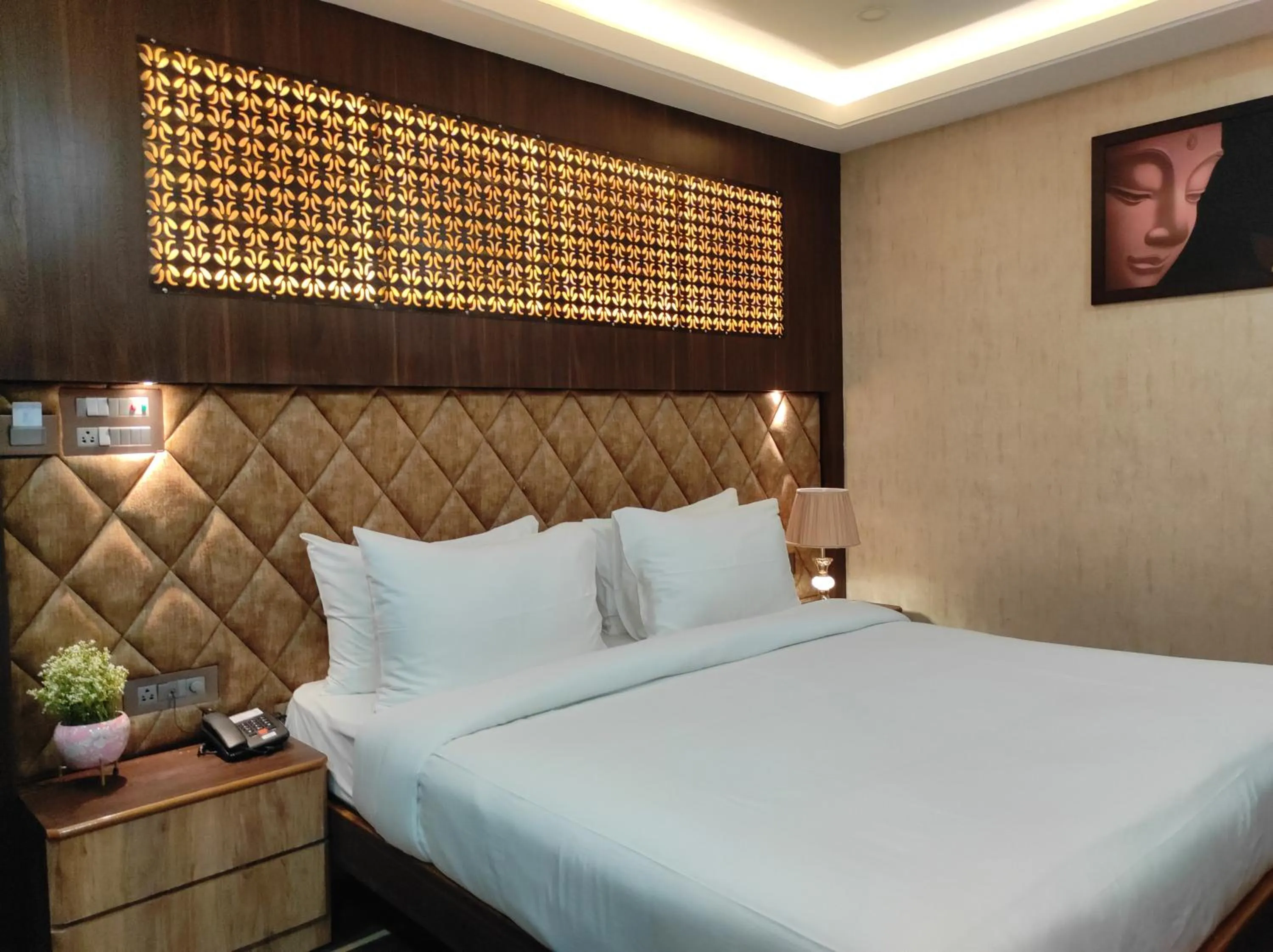 Bed in Hotel Aavas Inn