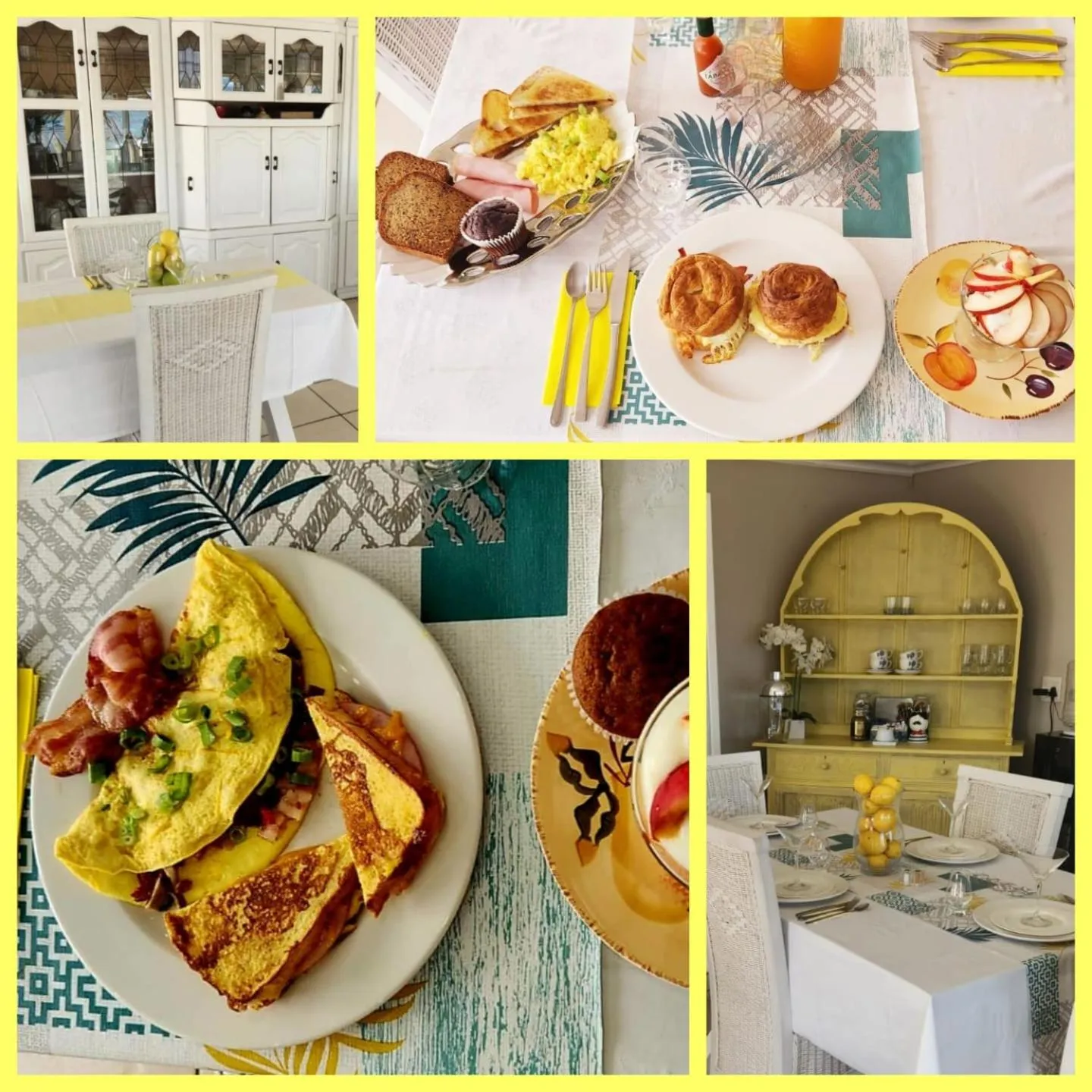 Dining area in Gordon's Beach Lodge