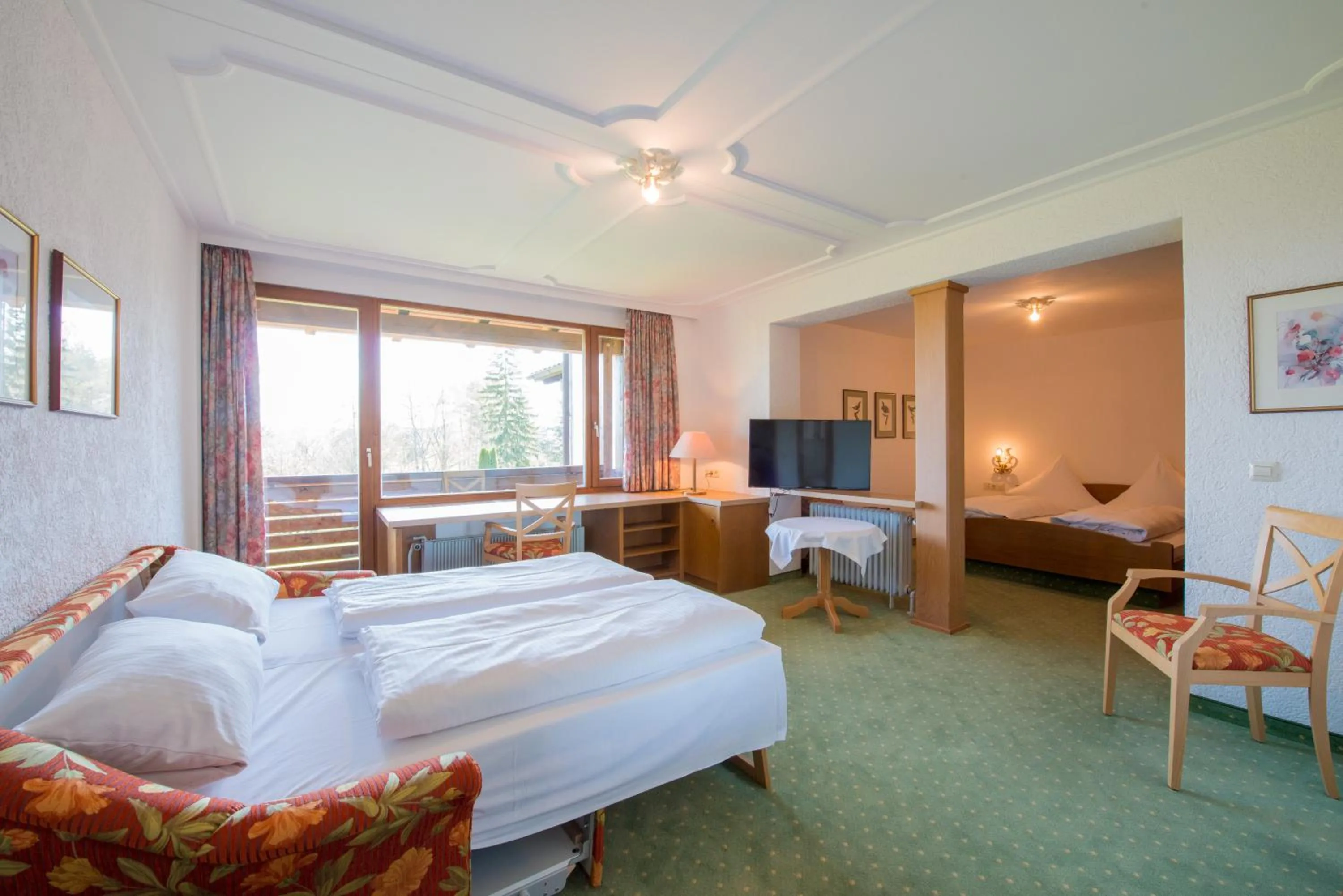 Bed in Hotel St. Ulrich Garni