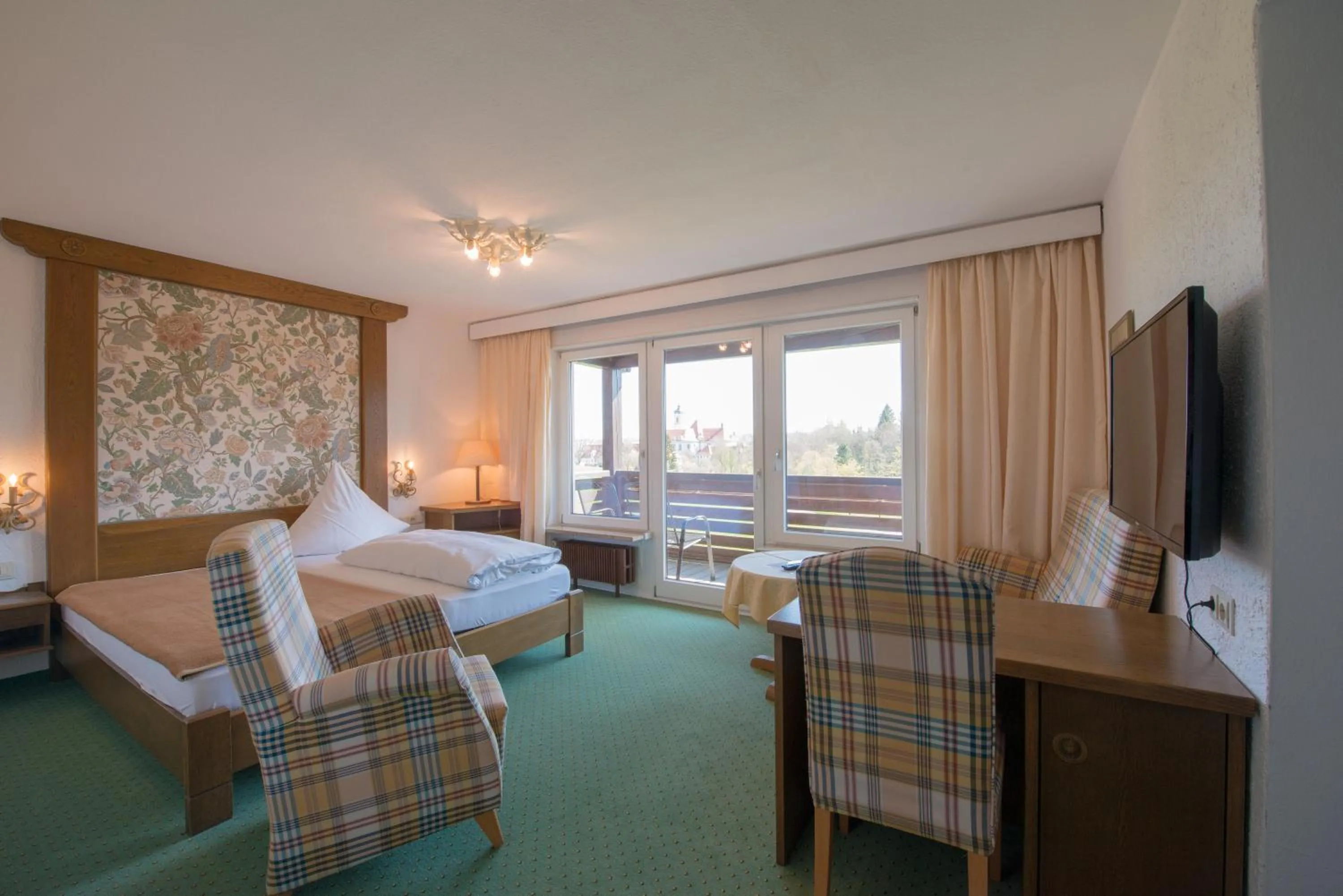 Bed in Hotel St. Ulrich Garni