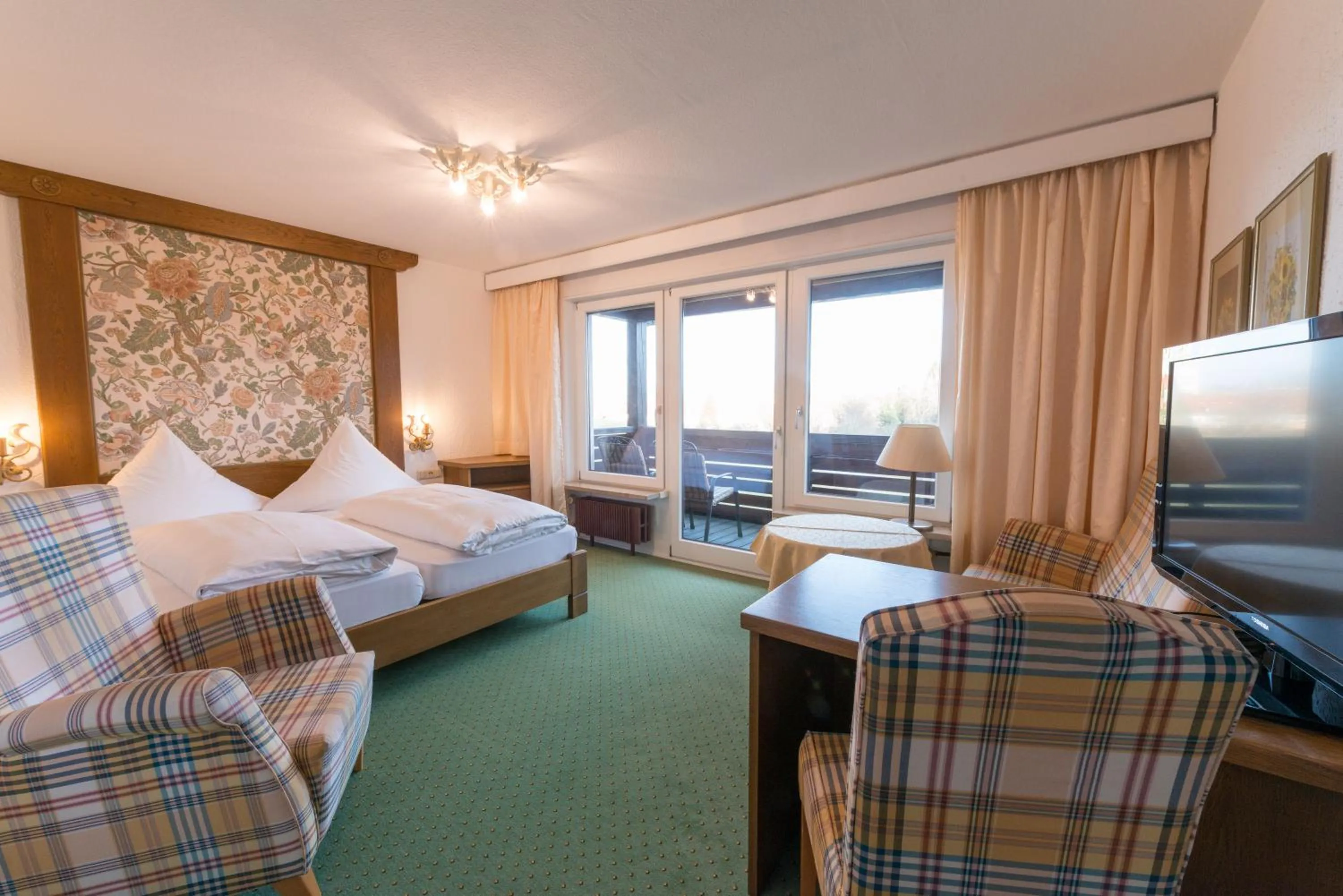 Bed in Hotel St. Ulrich Garni