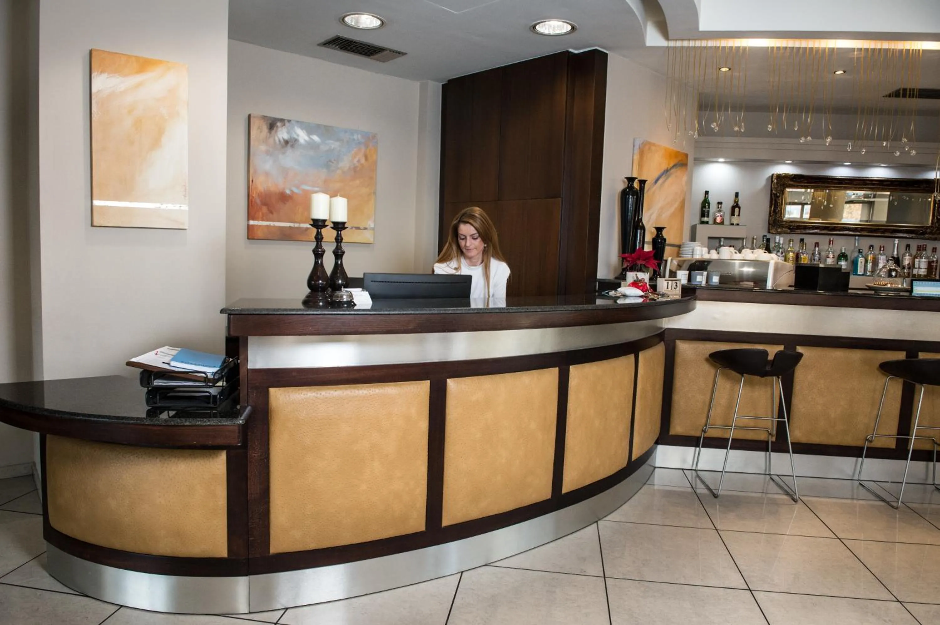 Lobby or reception in Premier Agrinio Heart Hotel