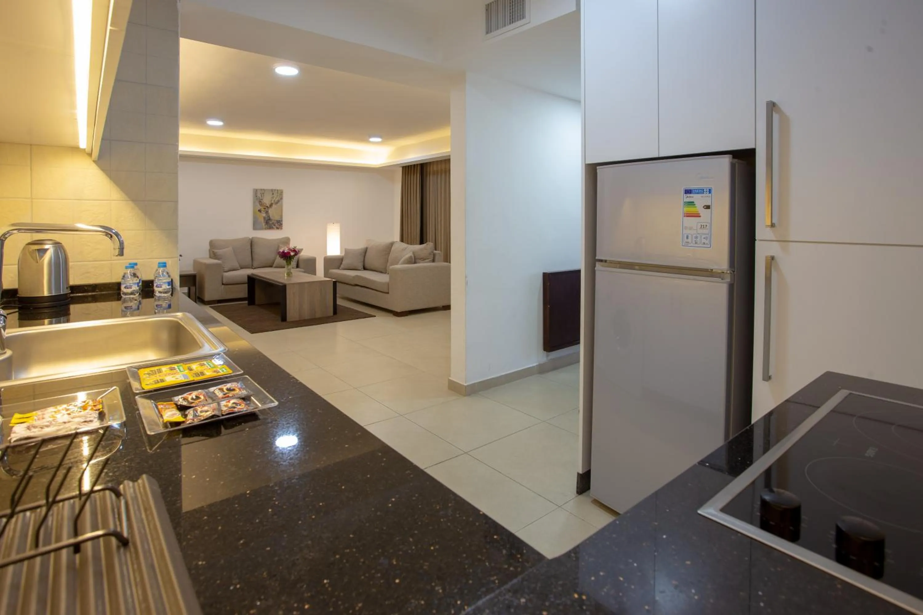 Living room in Triple A Hotel Suites