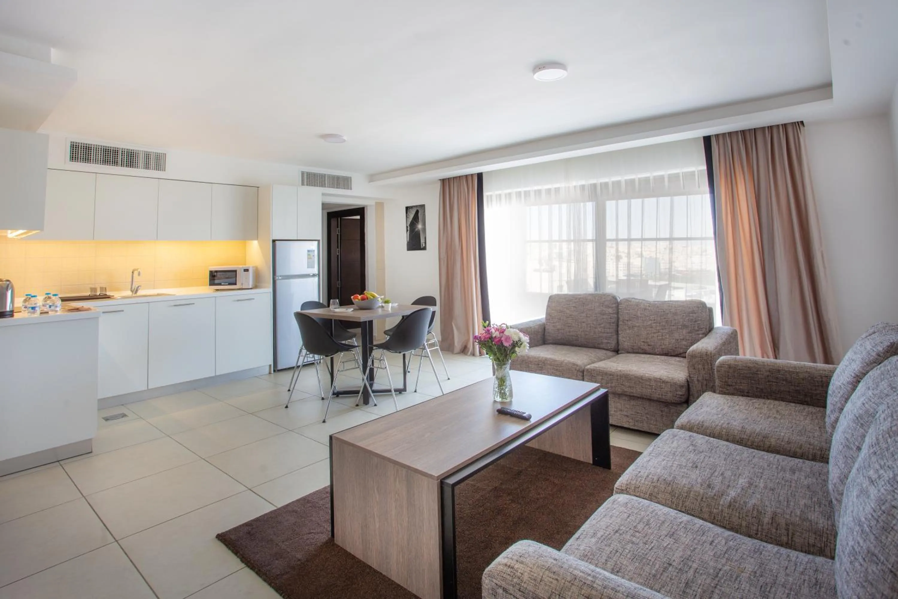 Living room in Triple A Hotel Suites