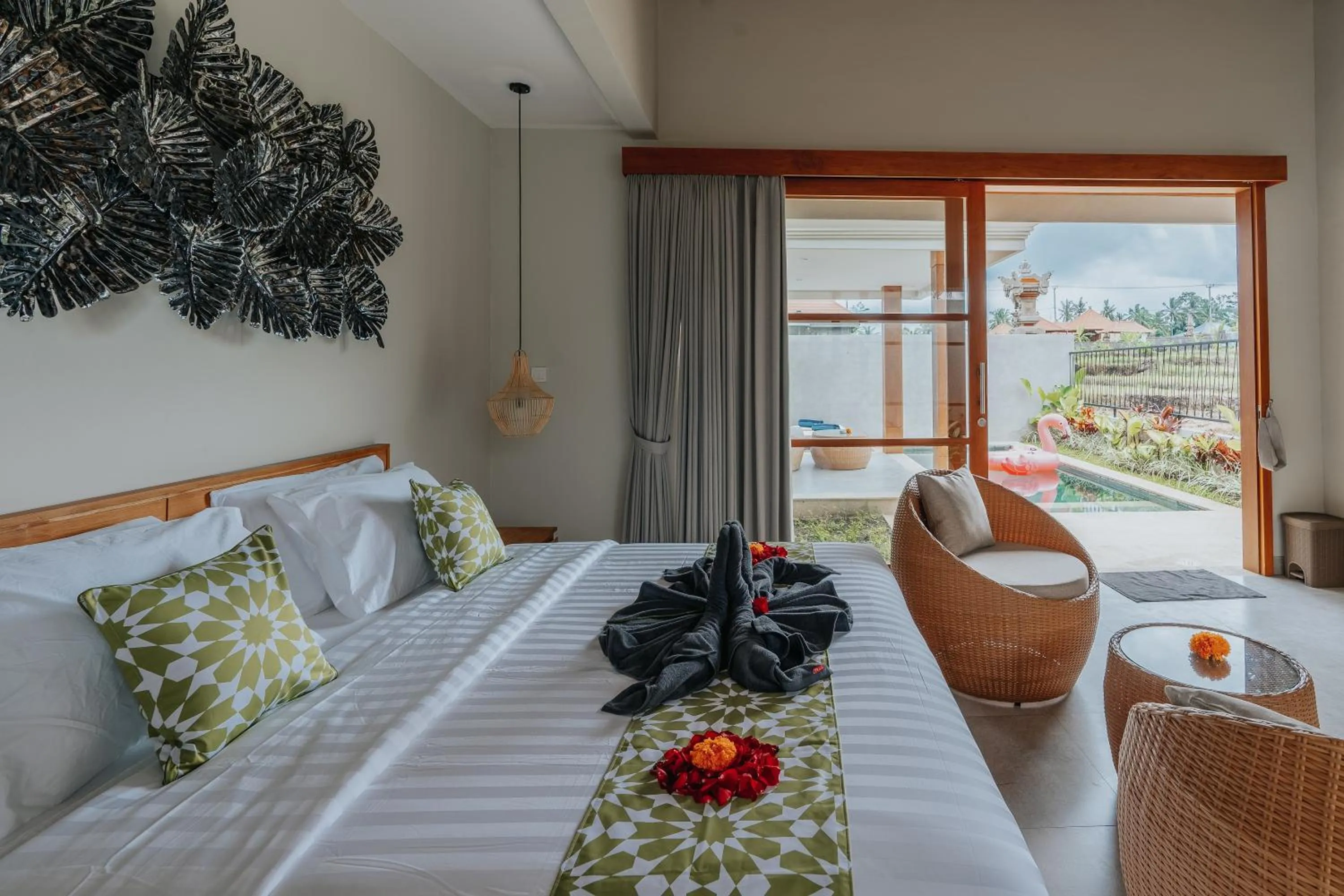 Bedroom, Bed in Arta Private Villa