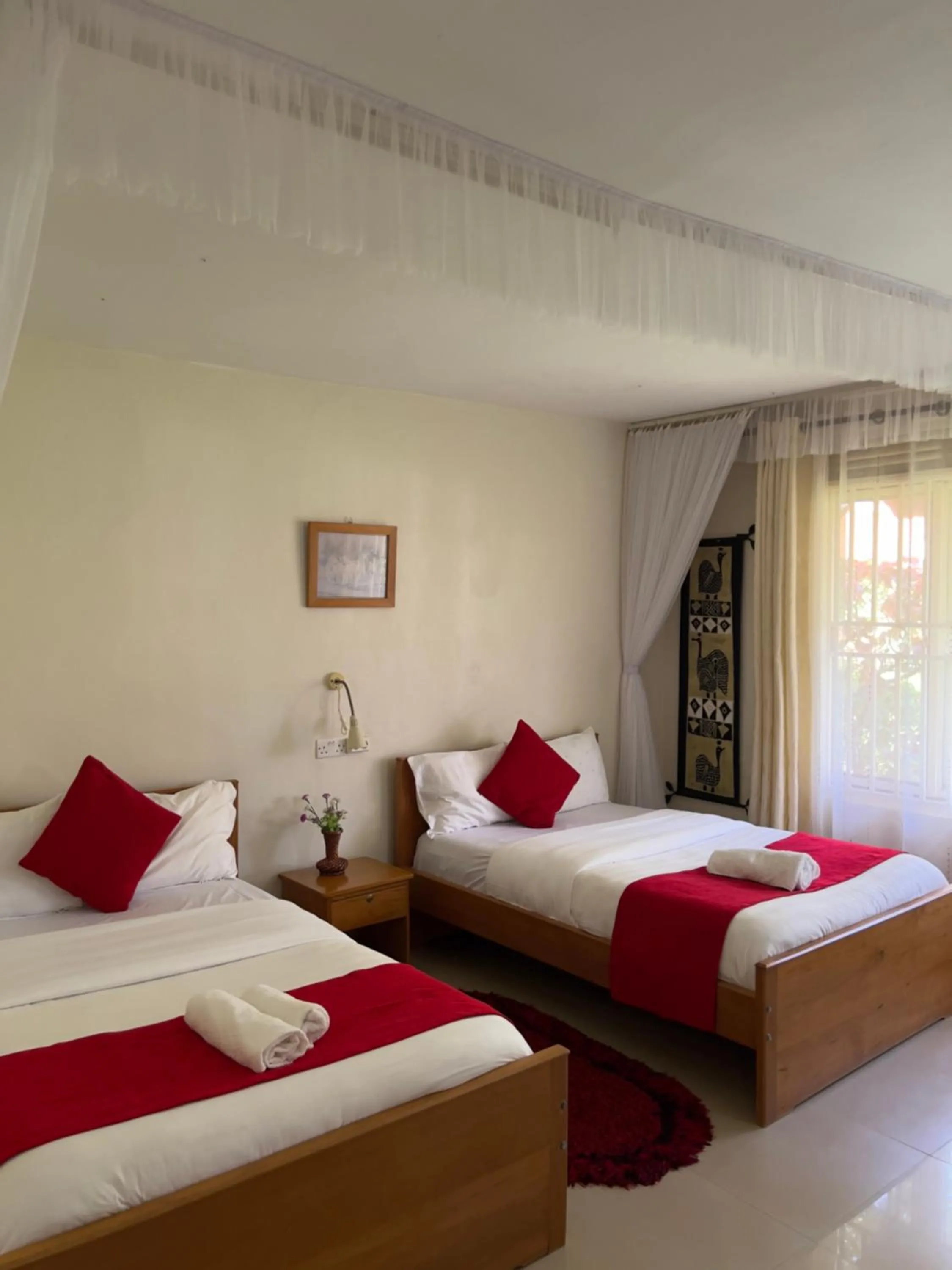 Bed in Sunset Hotel Entebbe