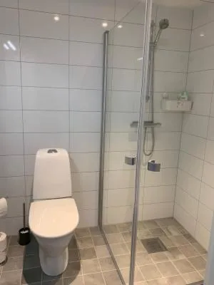 Bathroom in Lägenhetshotell Varvet