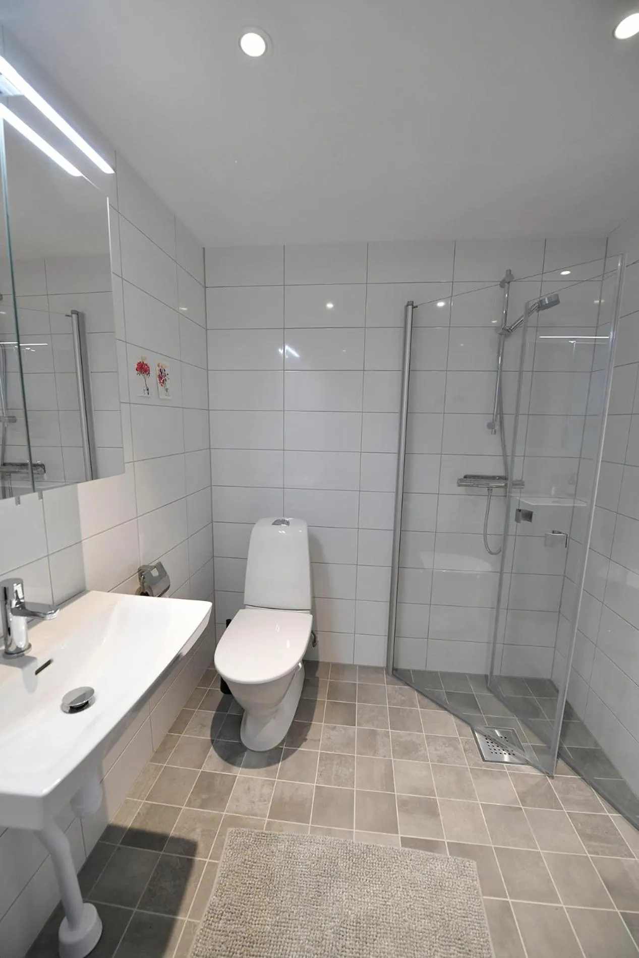 Shower in Lägenhetshotell Varvet