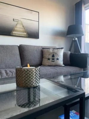 Living room in Lägenhetshotell Varvet