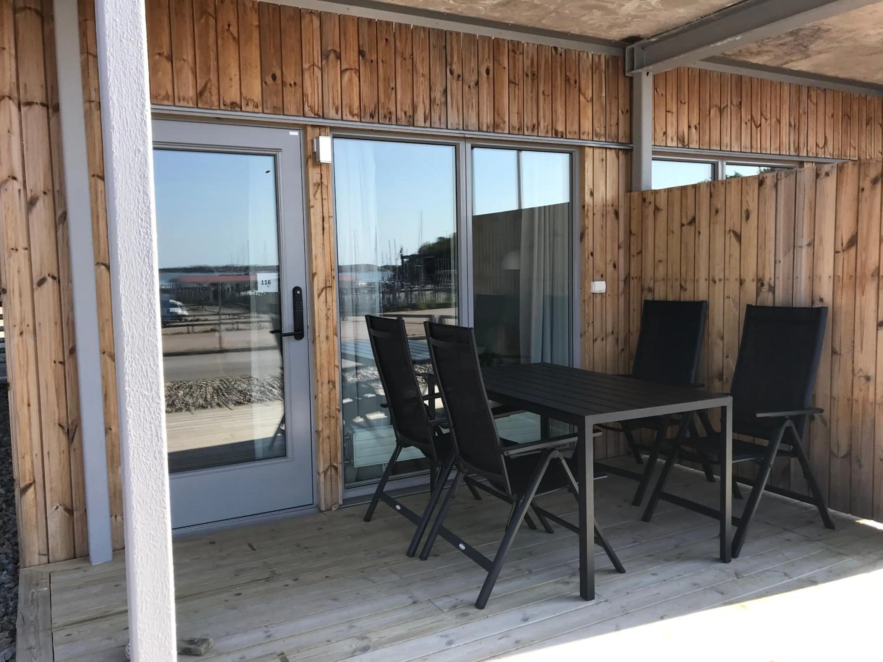 Patio in Lägenhetshotell Varvet