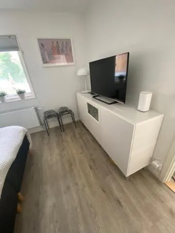 Bed in Lägenhetshotell Varvet