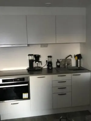 Coffee/tea facilities in Lägenhetshotell Varvet