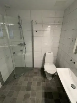 Bathroom in Lägenhetshotell Varvet